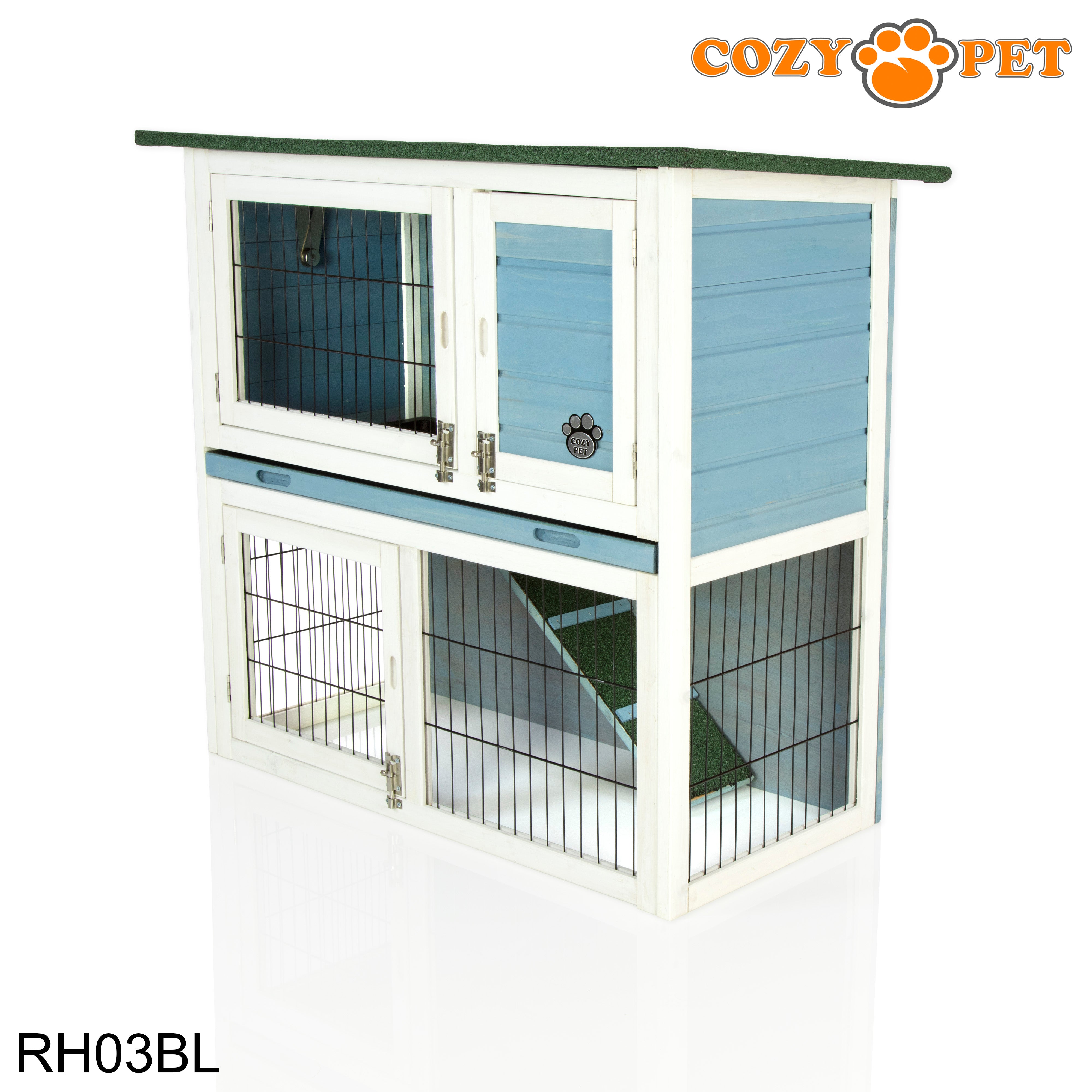 Rabbit Hutch 3ft - Blue - RH03BL