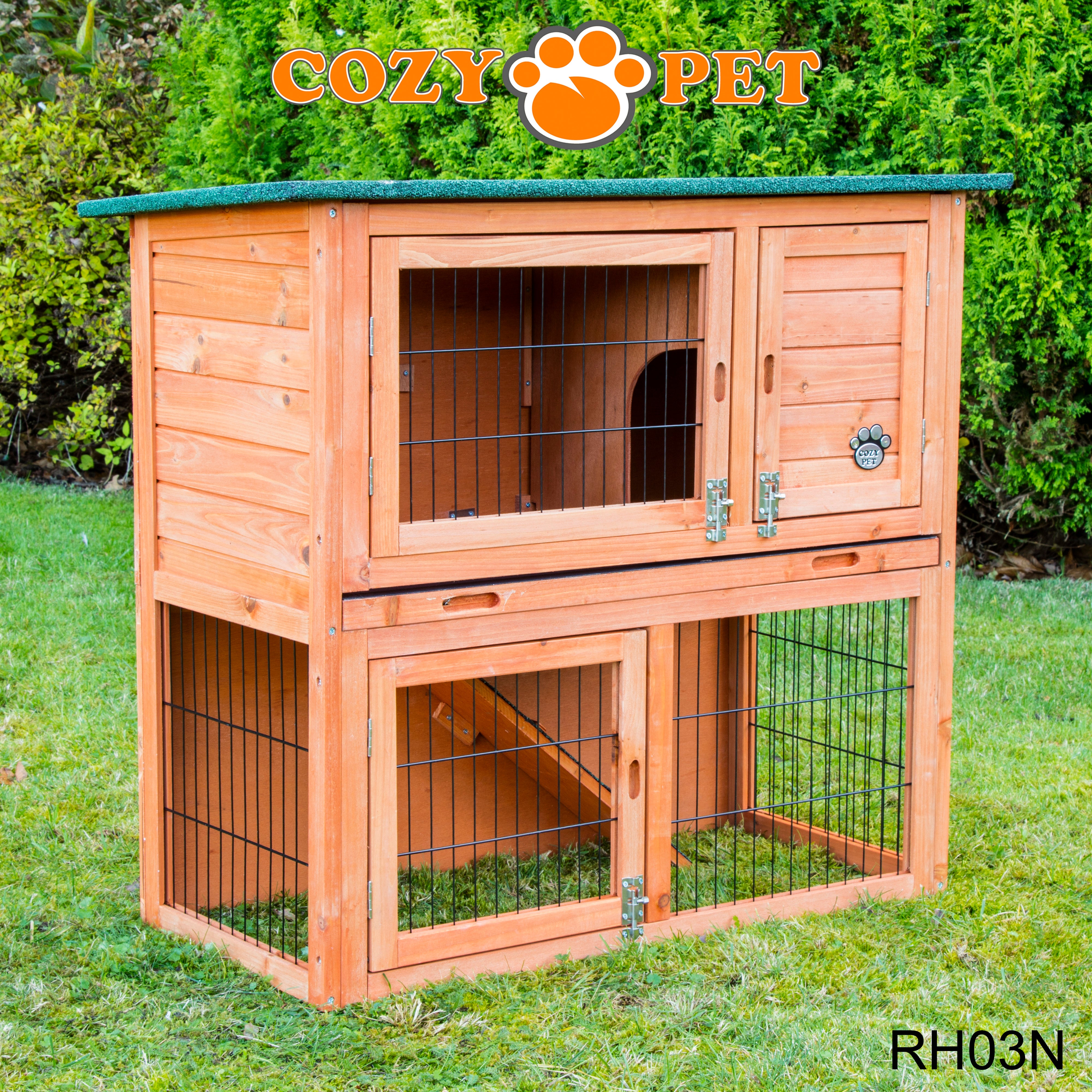 Rabbit Hutch 3ft - Natural - RH03N + RH03C