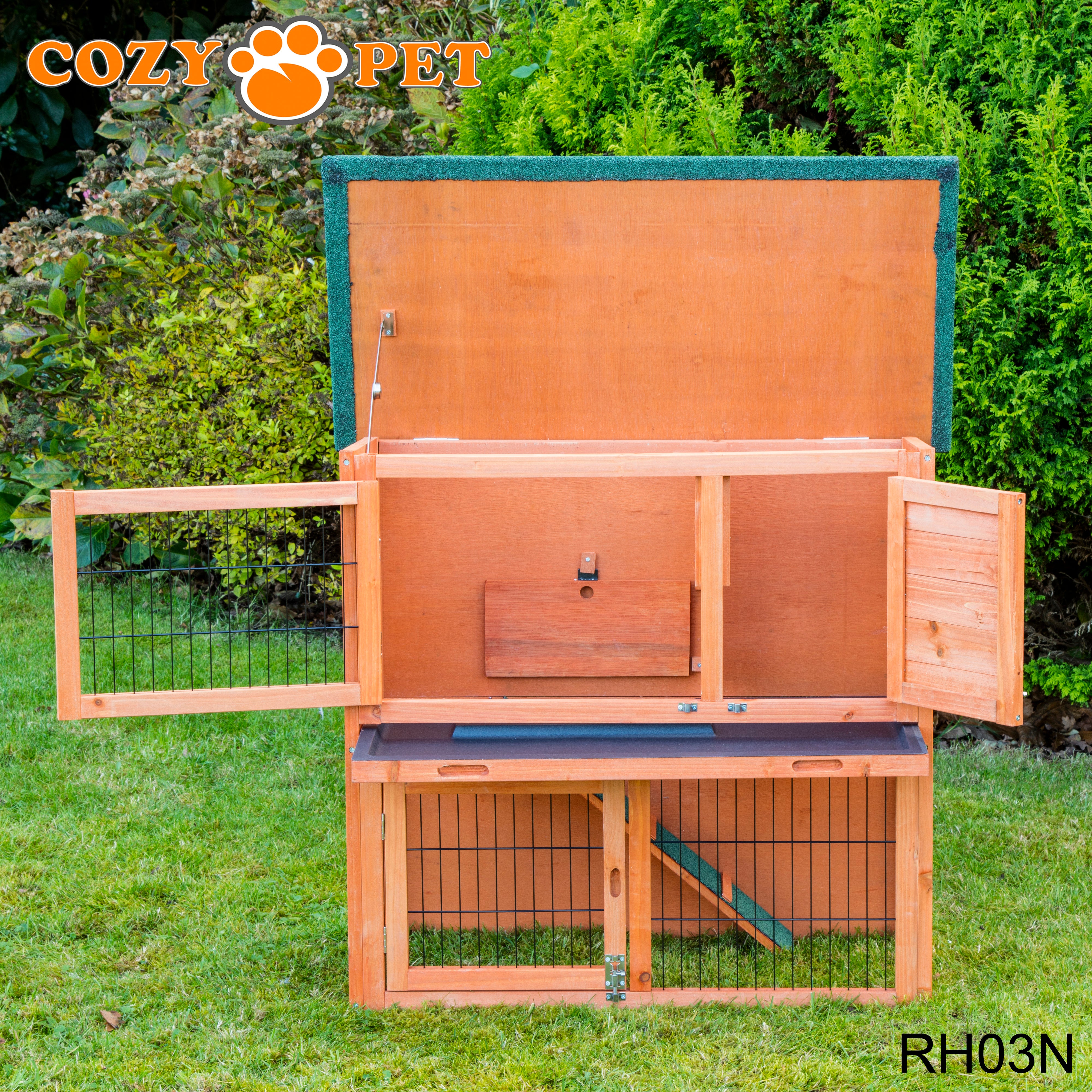 Rabbit Hutch 3ft - Natural - RH03N + RH03C