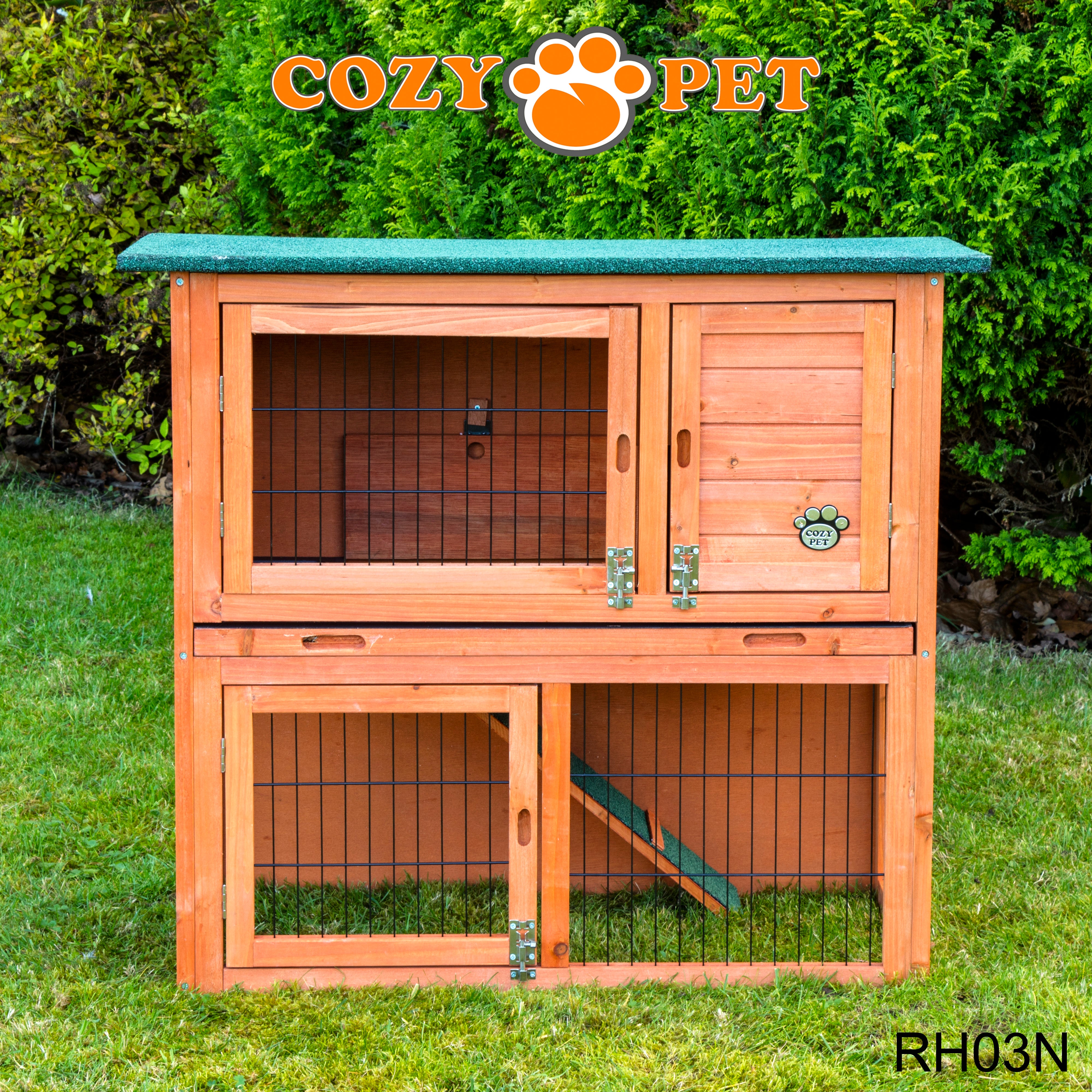 Rabbit Hutch 3ft - Natural - RH03N + RH03C