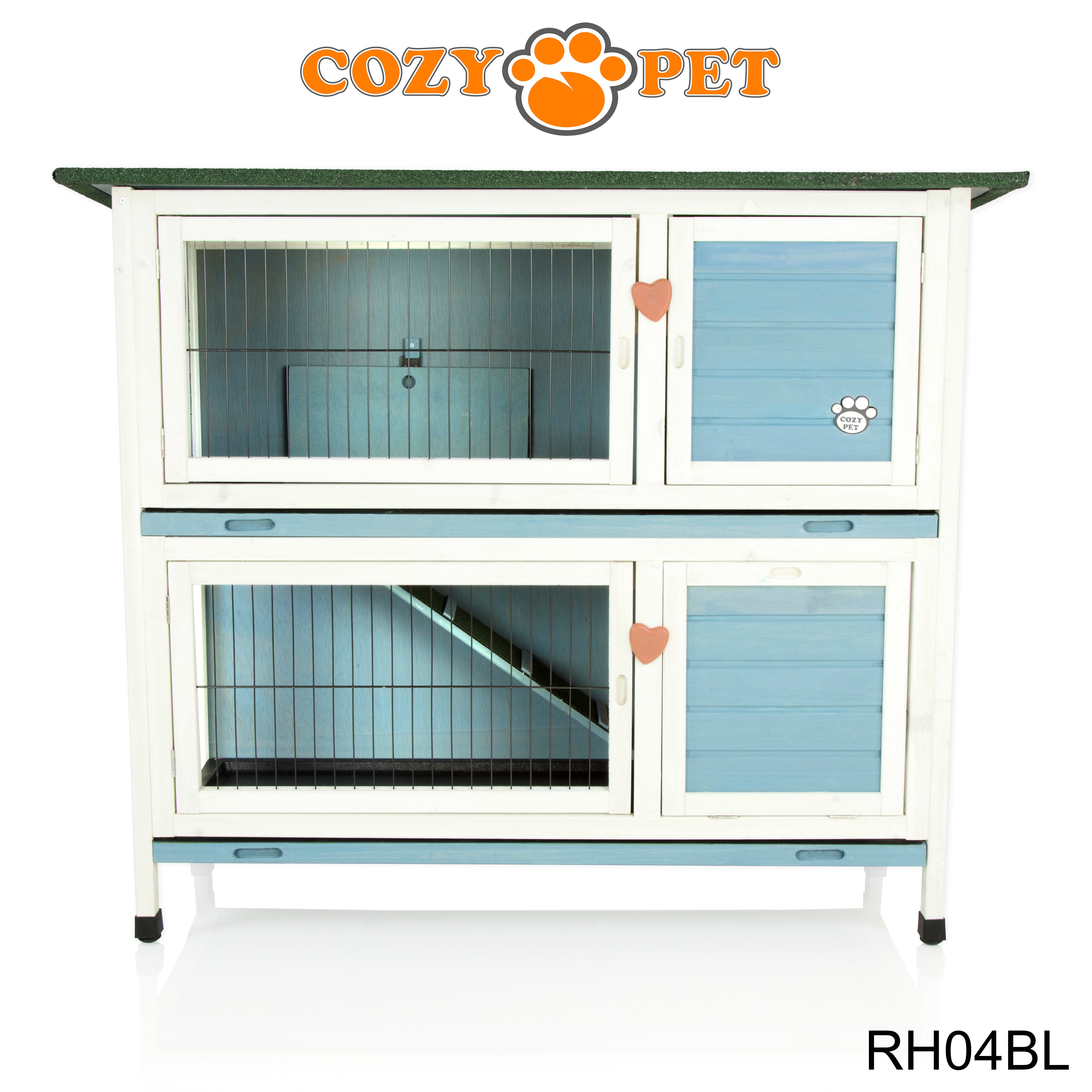 Rabbit Hutch 4ft - Blue - RH04BL