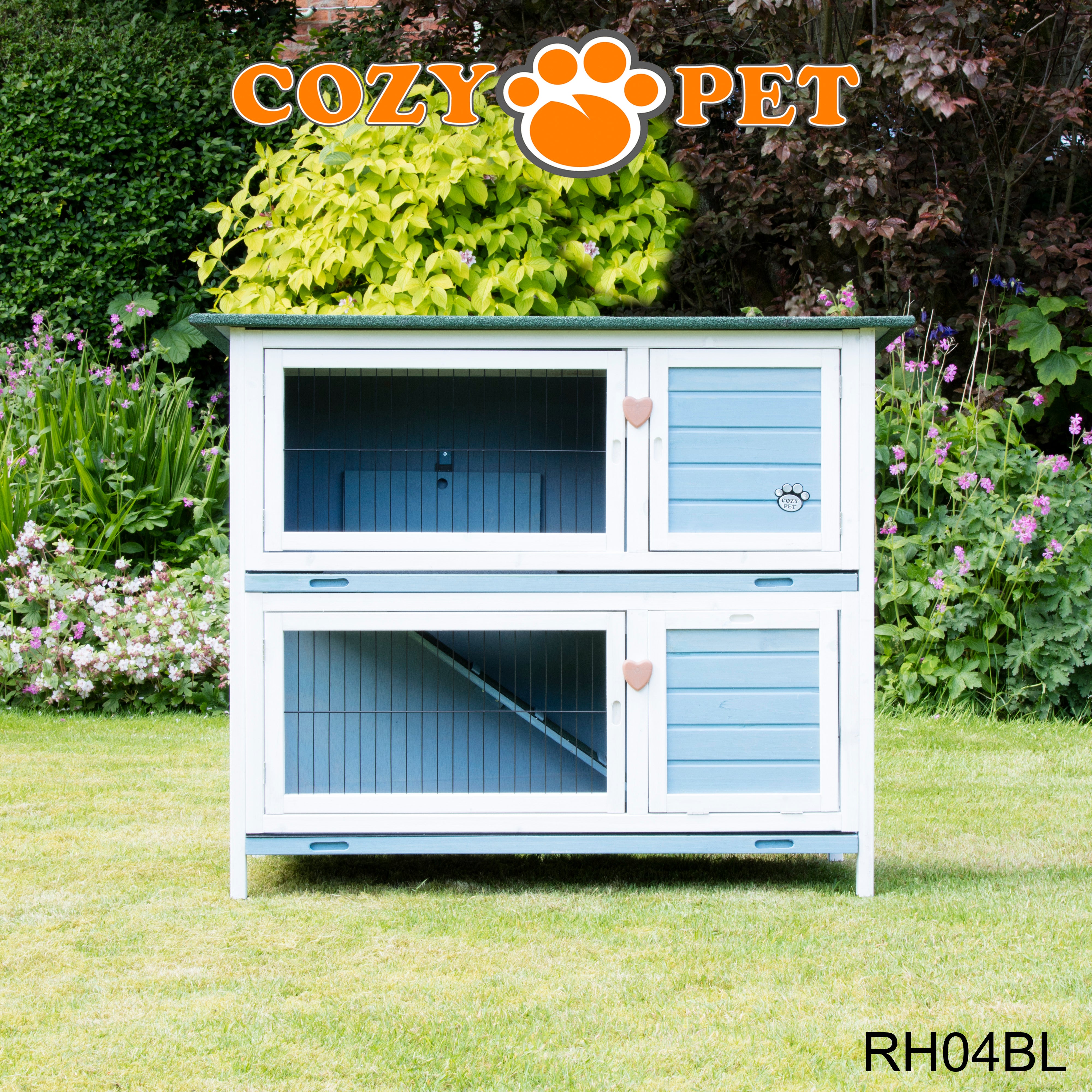 Rabbit Hutch 4ft - Blue - RH04BL