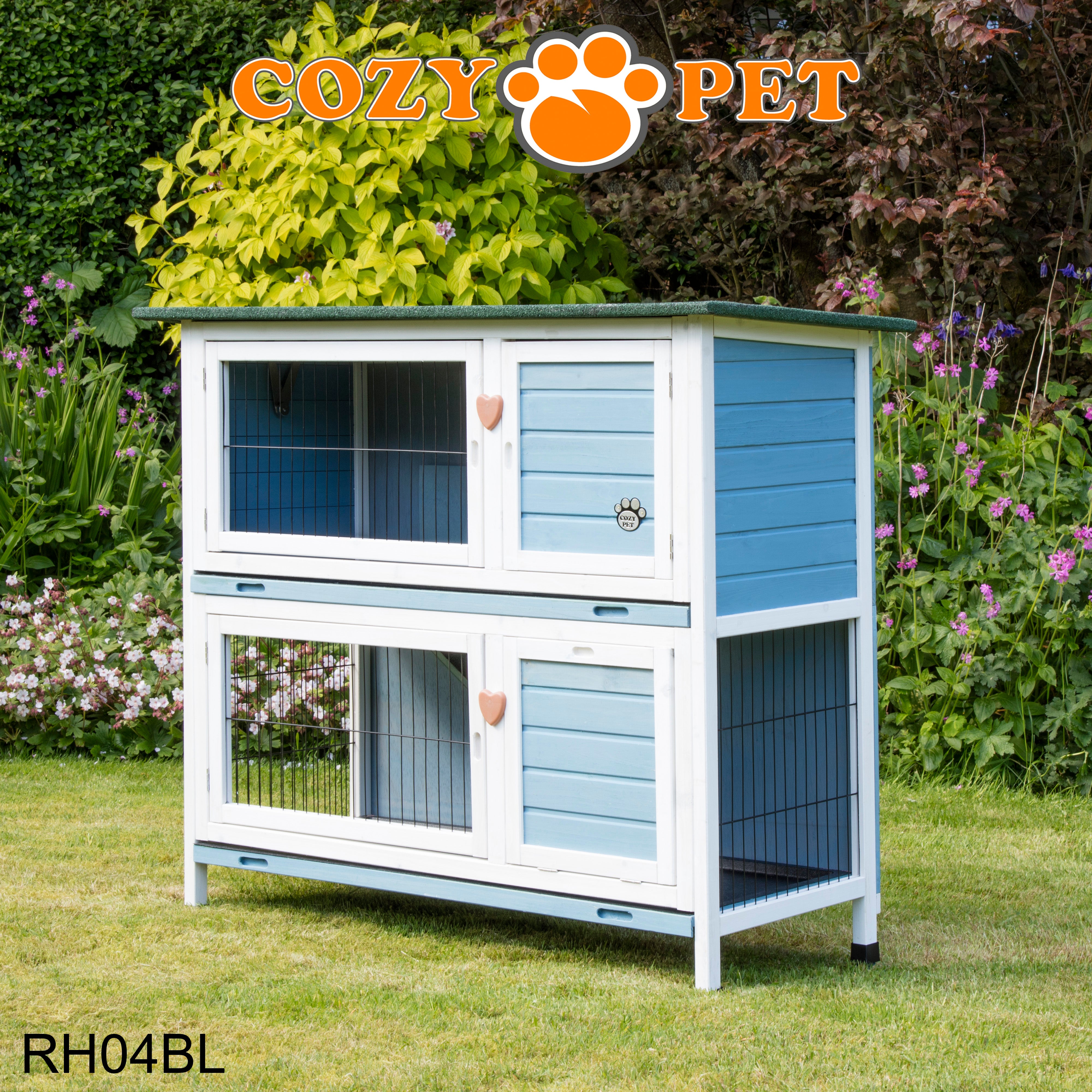 Rabbit Hutch 4ft - Blue - RH04BL