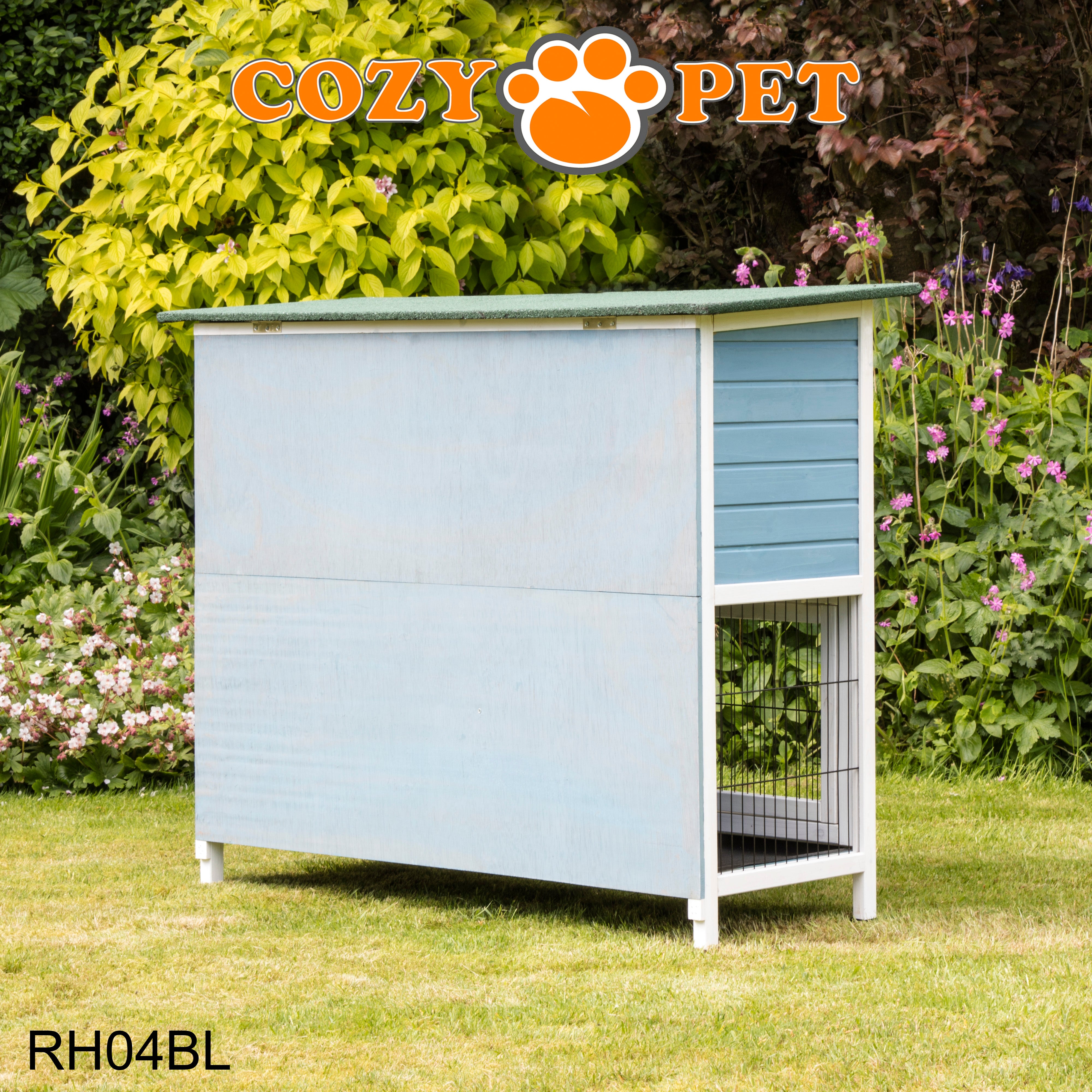 Rabbit Hutch 4ft - Blue - RH04BL