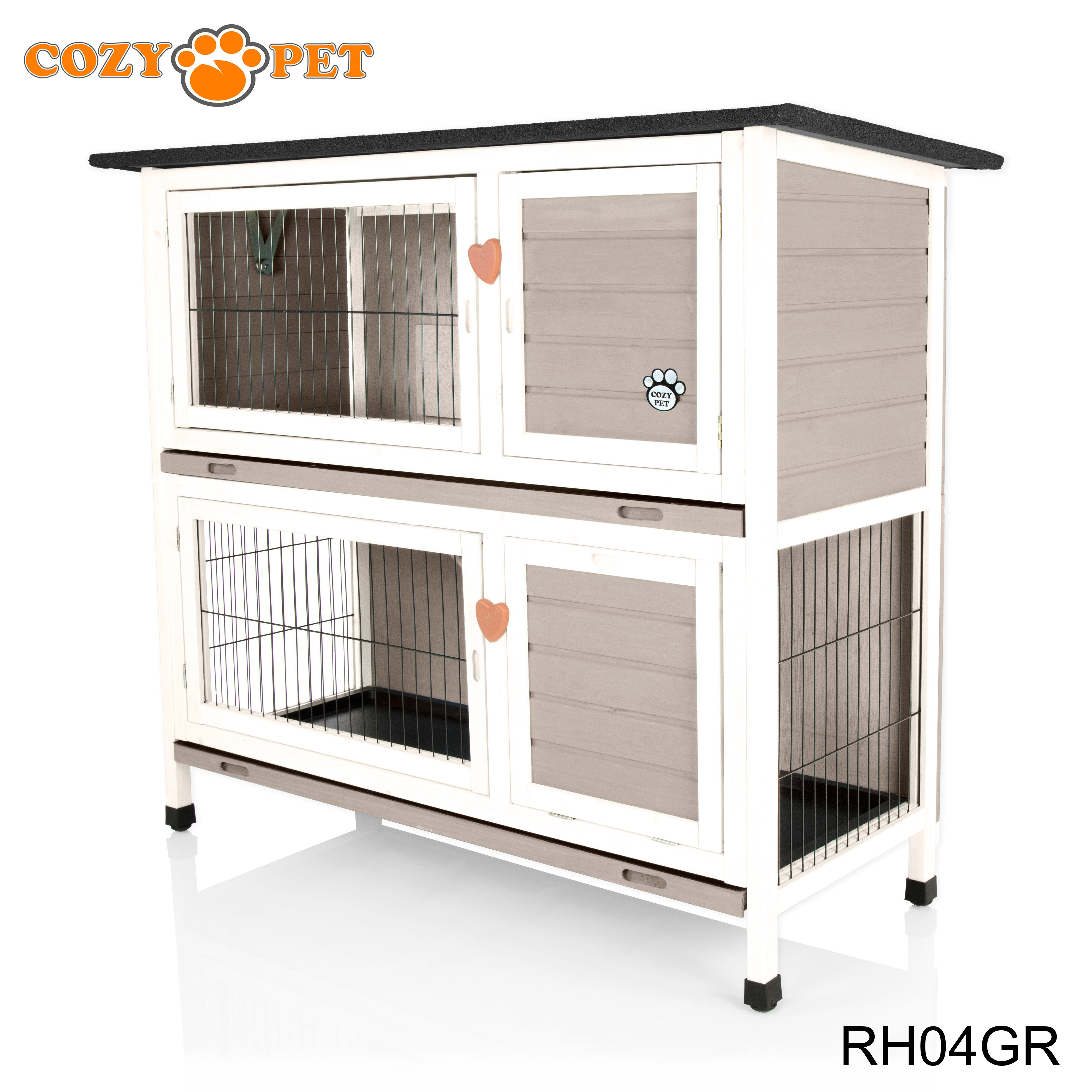 Rabbit Hutch 4ft with Cover - RH04GR + RH04C