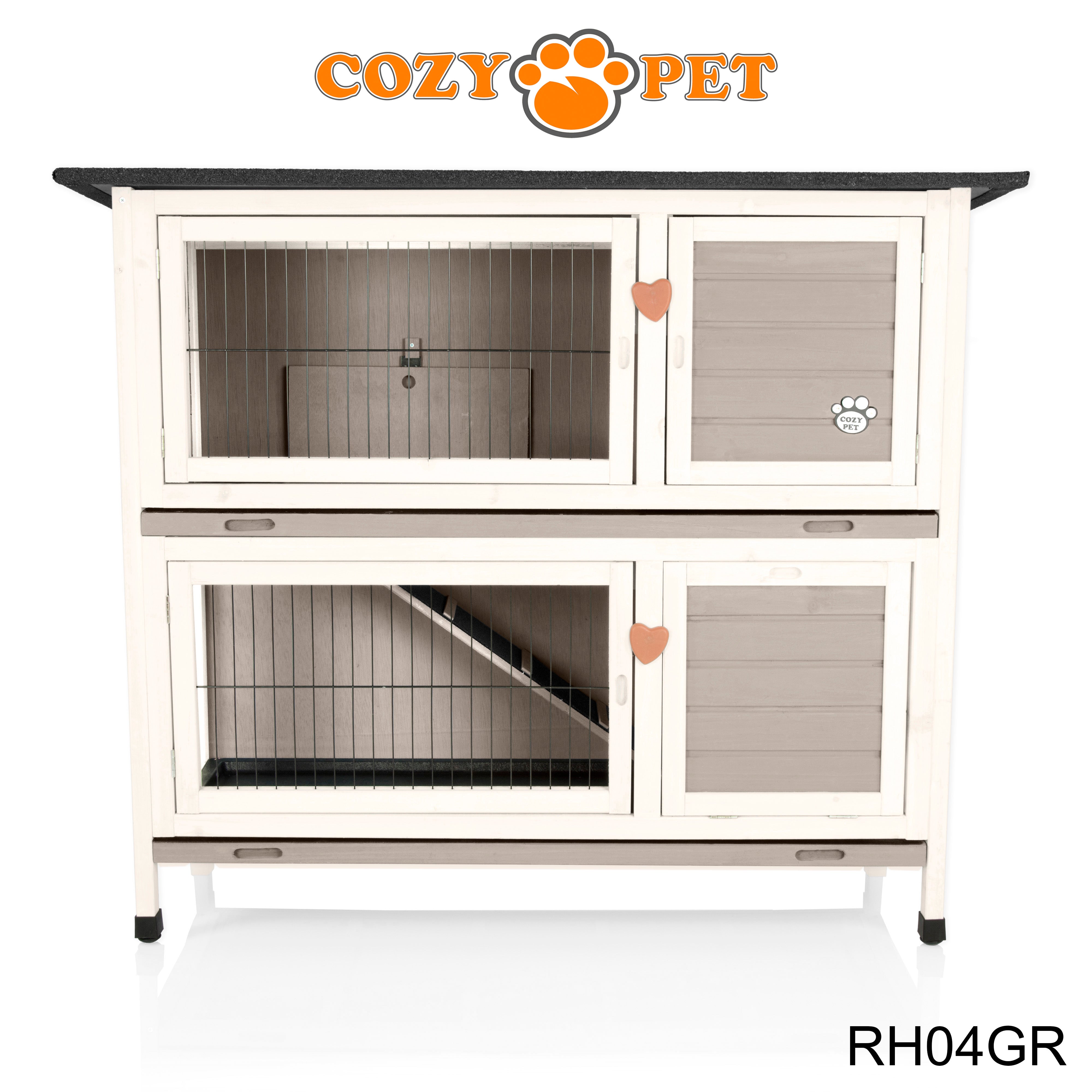 Rabbit Hutch 4ft with Cover - RH04GR + RH04C