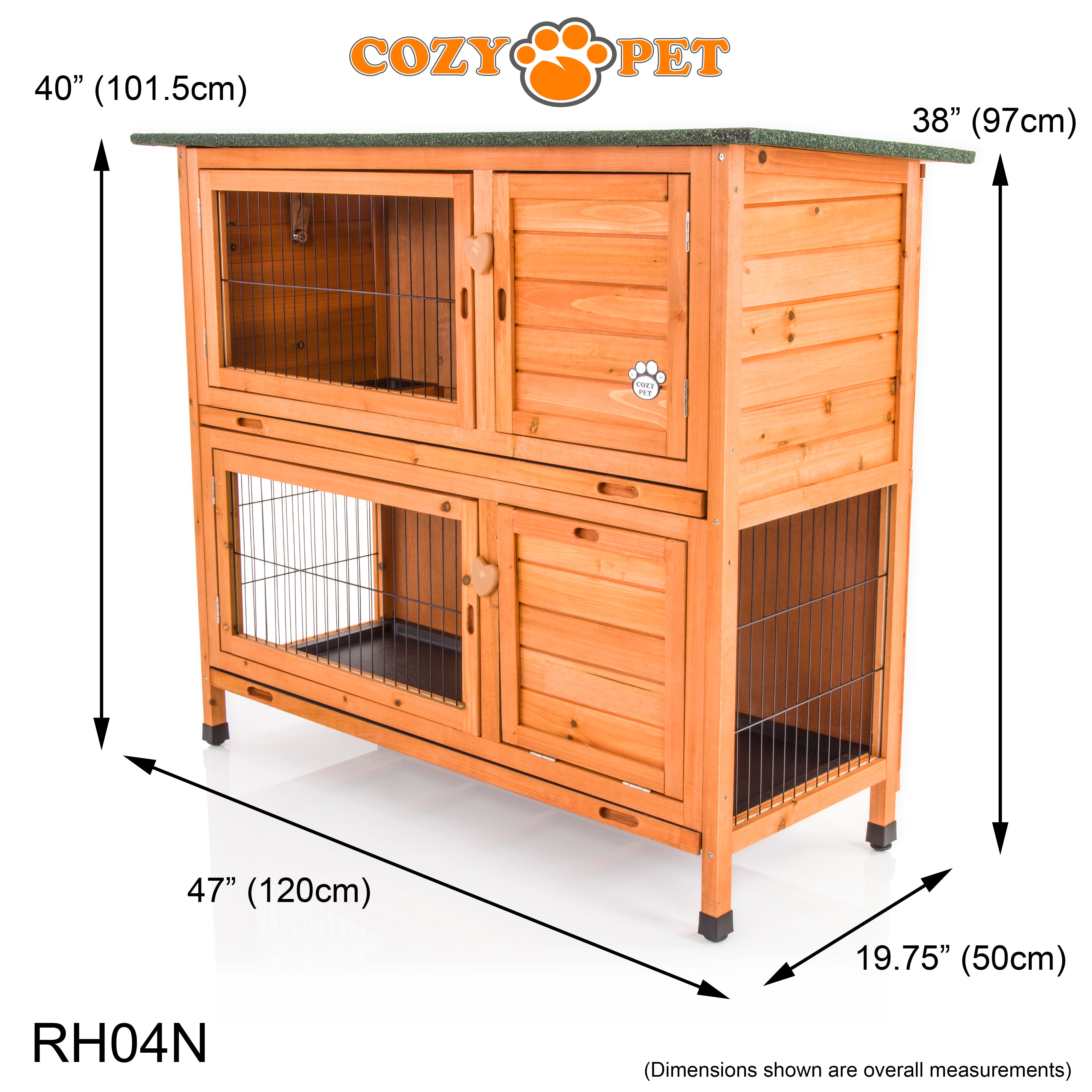 Rabbit Hutch 4ft - Natural - RH04N