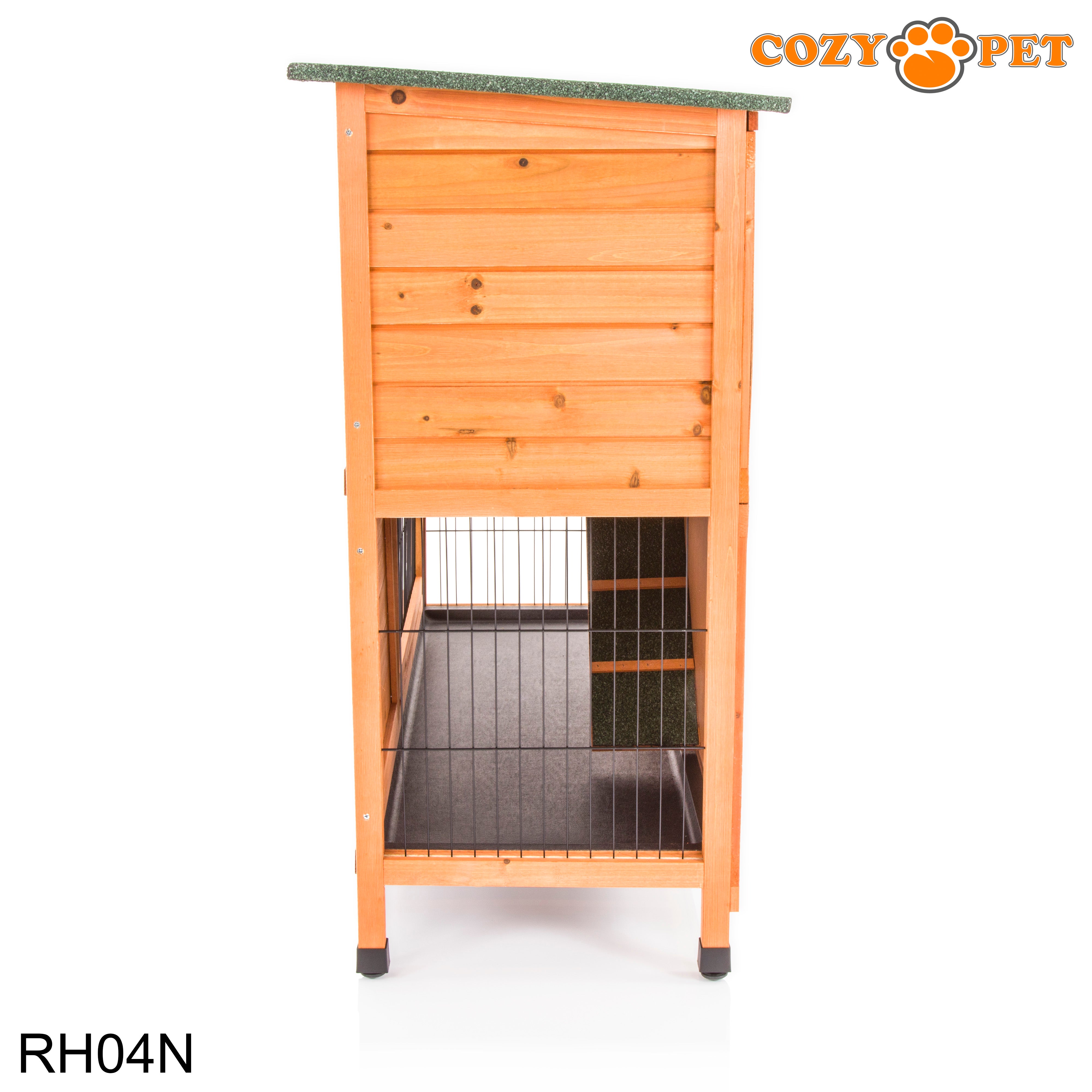 Rabbit Hutch 4ft with Cover - Natural - RH04N + Cover