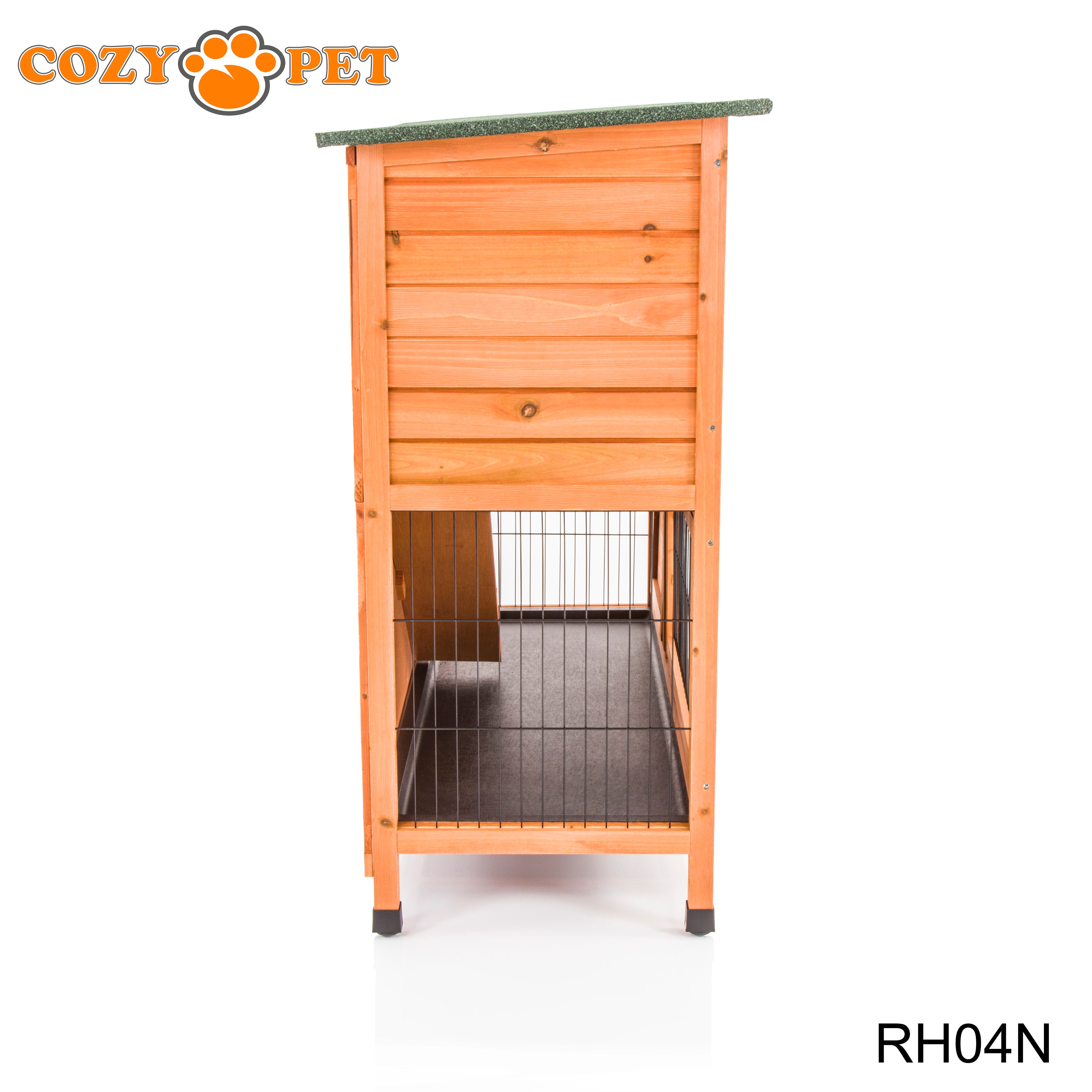 Rabbit Hutch 4ft with Cover - Natural - RH04N + Cover