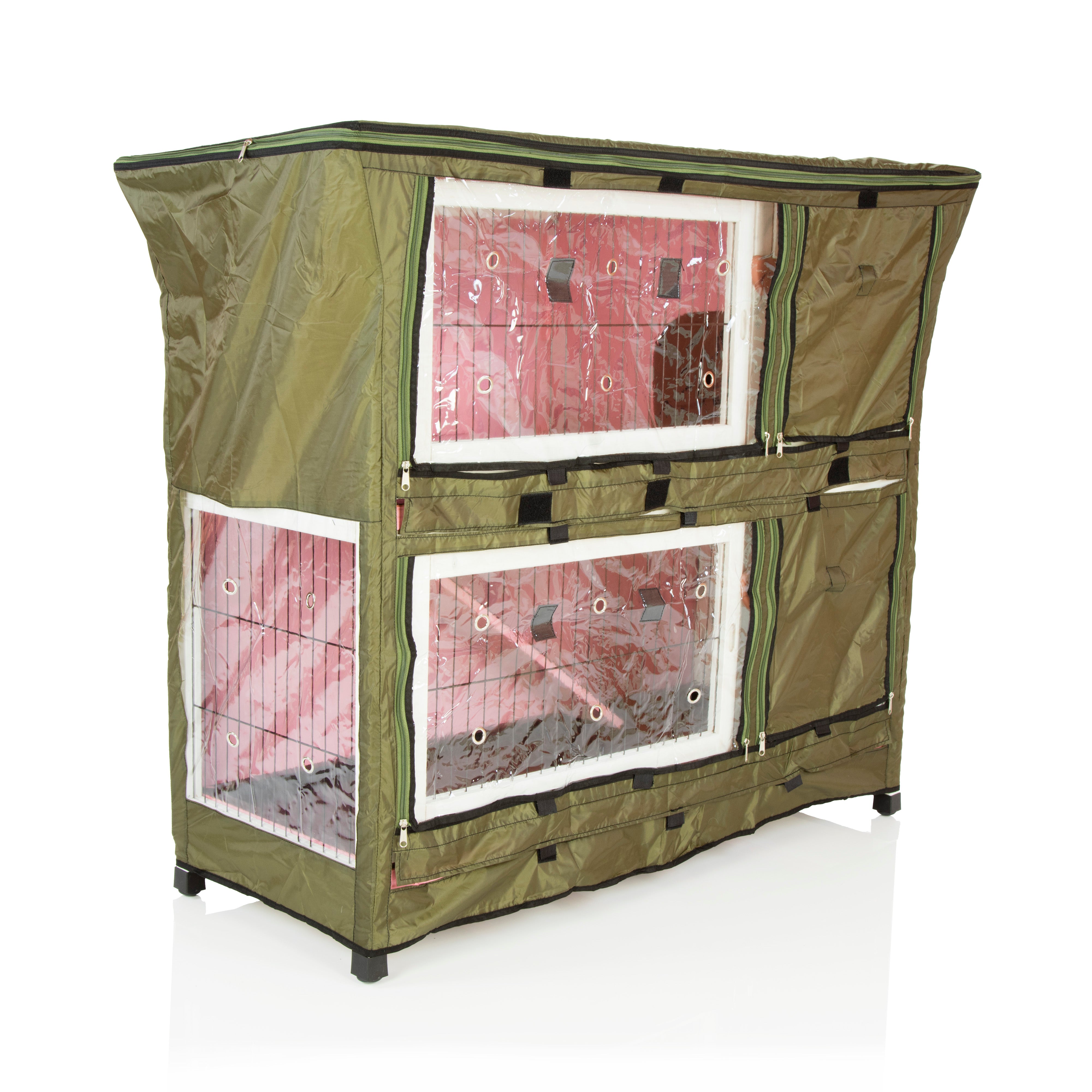 Rabbit Hutch 4ft with Cover - Pink - RH04P + Cover