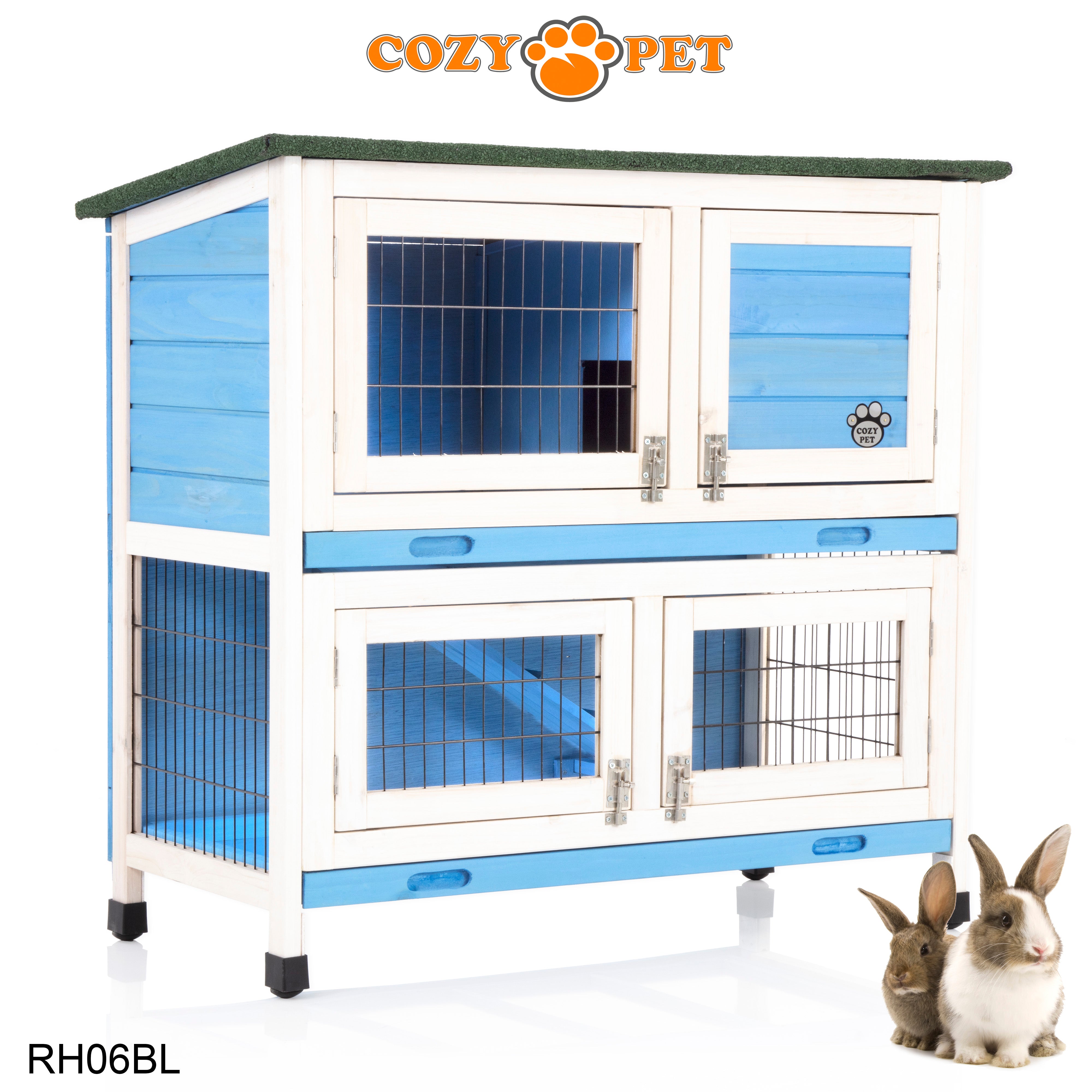 Rabbit Hutch 3ft - Blue - RH06BL