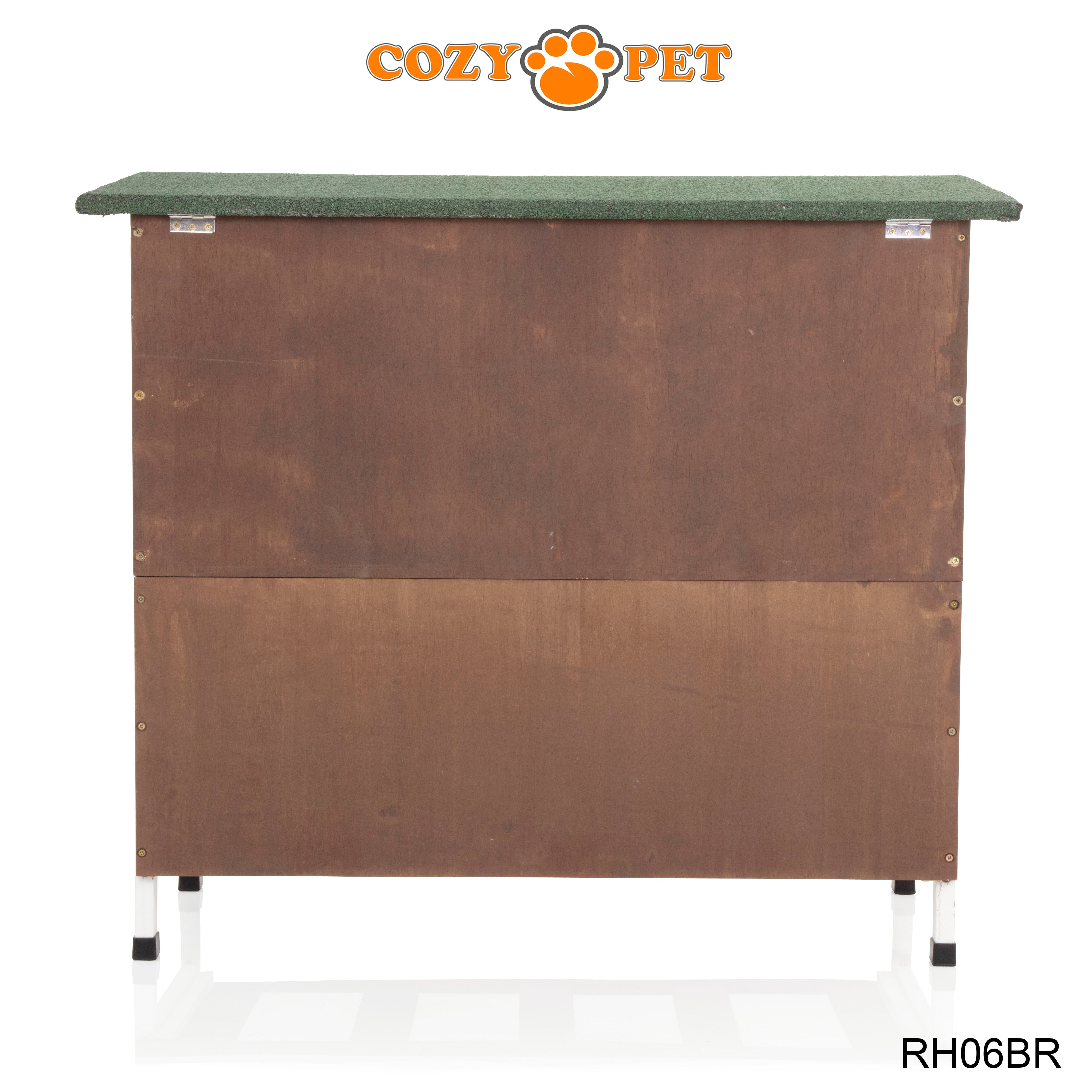 Rabbit Hutch 3ft with Cover - Brown - RH06BR + RH06C