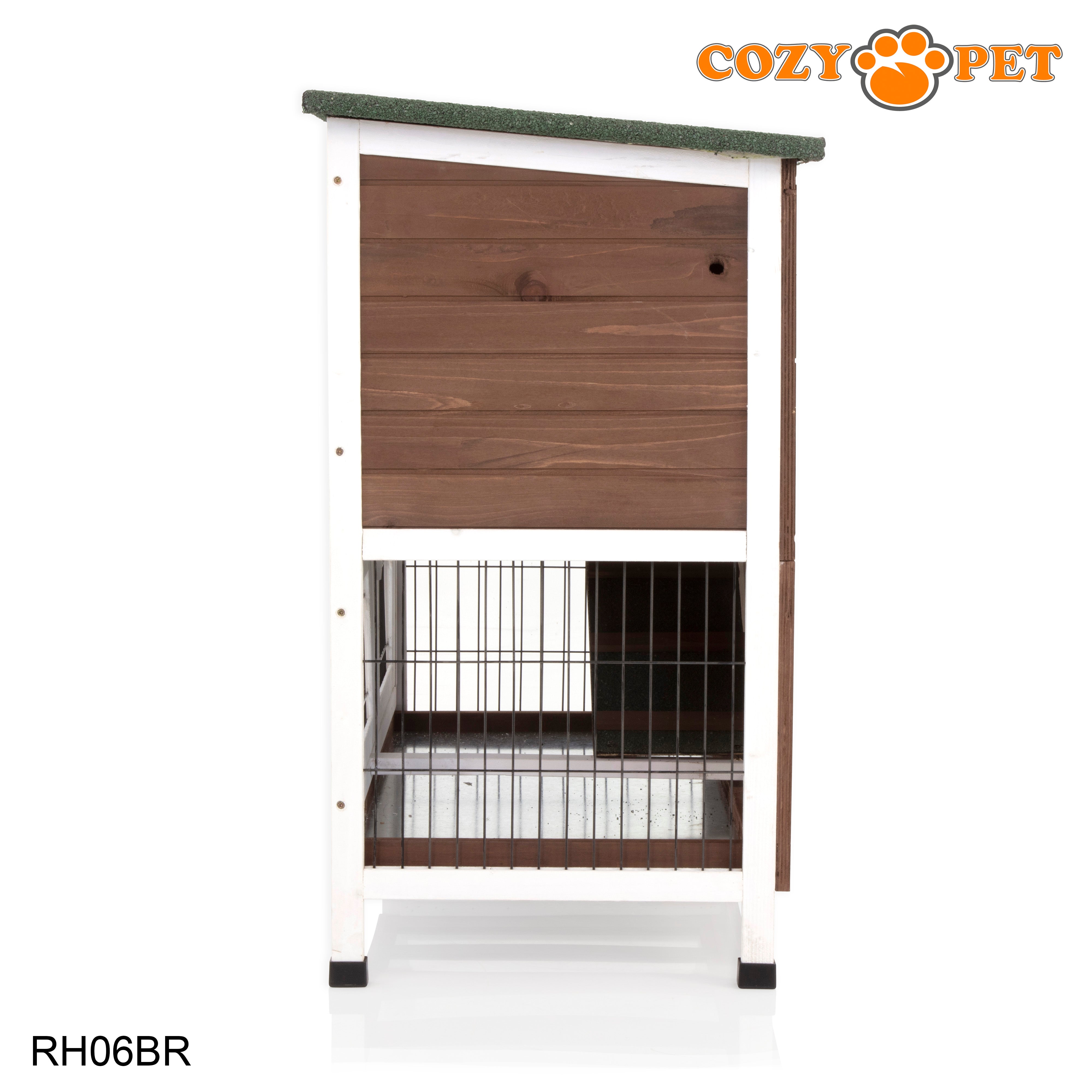 Rabbit Hutch 3ft with Cover - Brown - RH06BR + RH06C