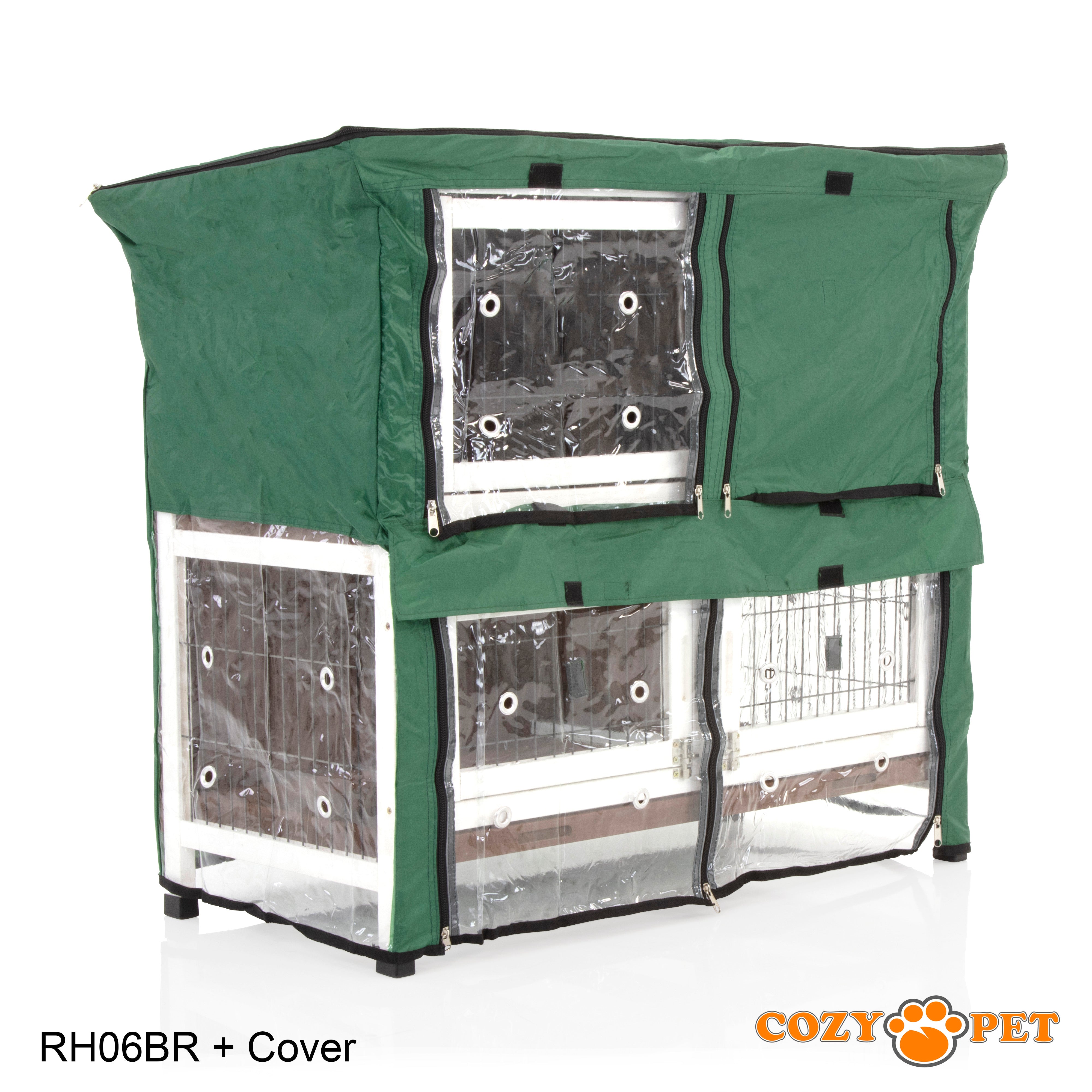 Rabbit Hutch 3ft with Cover - Brown - RH06BR + RH06C