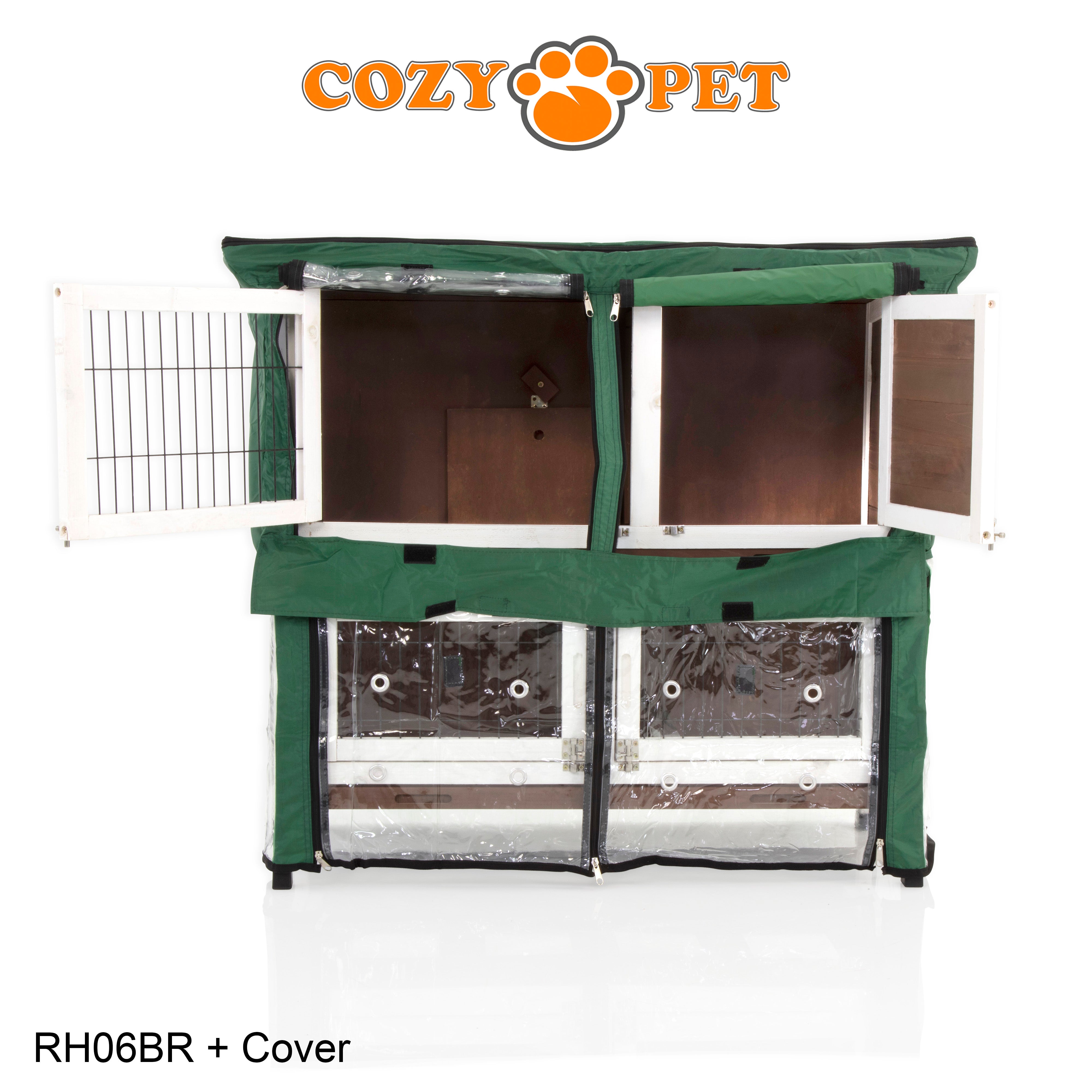 Rabbit Hutch 3ft with Cover - Brown - RH06BR + RH06C