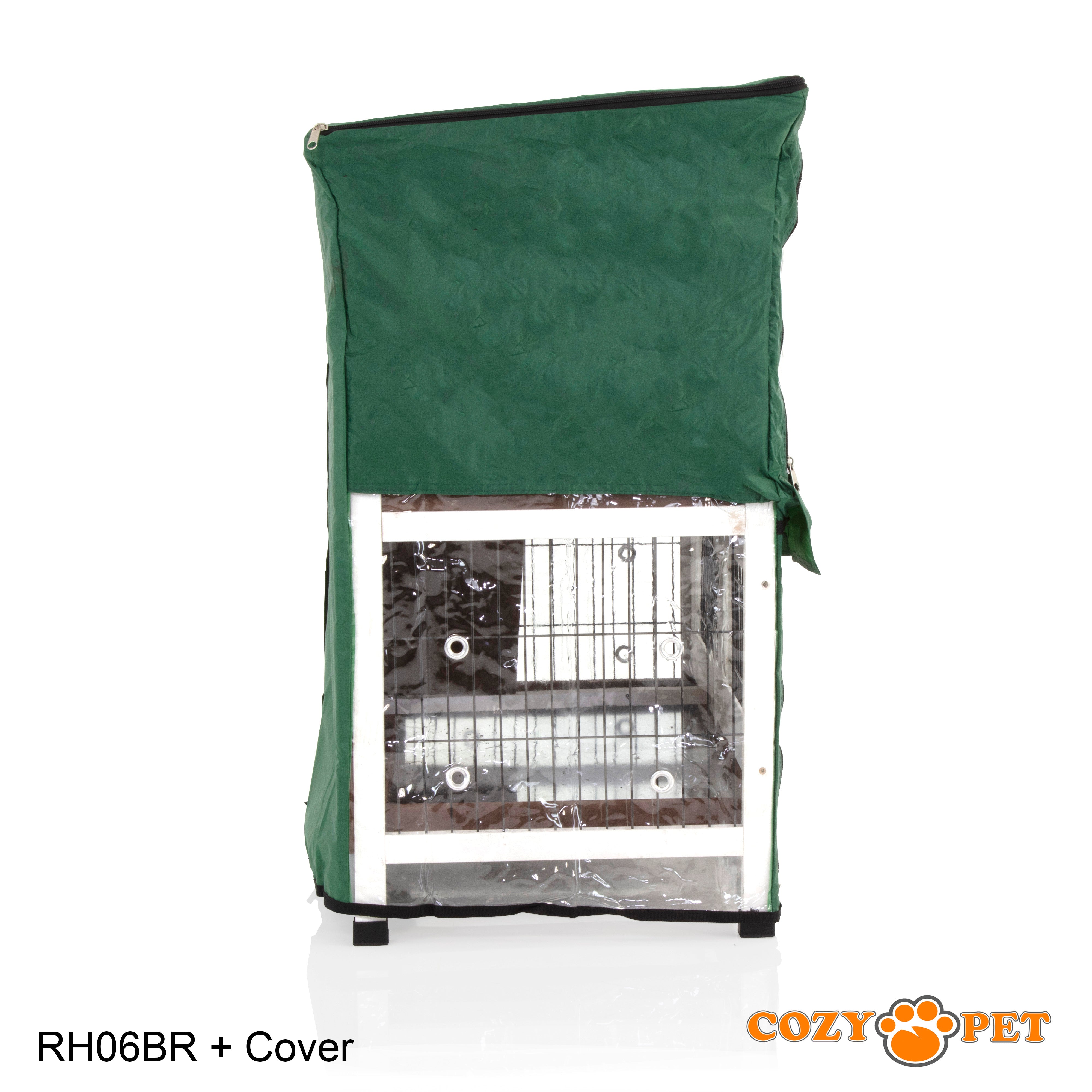 Rabbit Hutch 3ft with Cover - Brown - RH06BR + RH06C