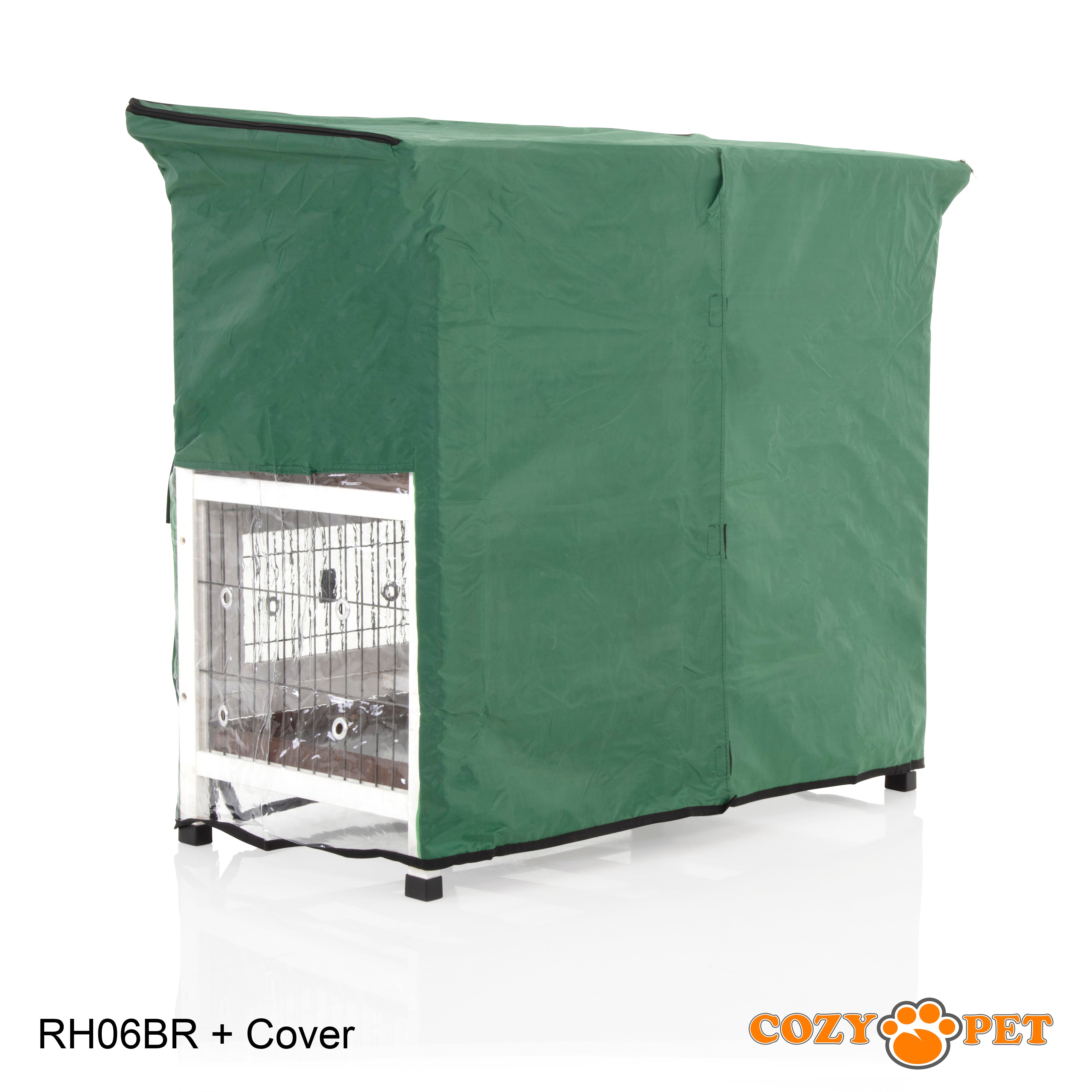 Rabbit Hutch 3ft with Cover - Brown - RH06BR + RH06C