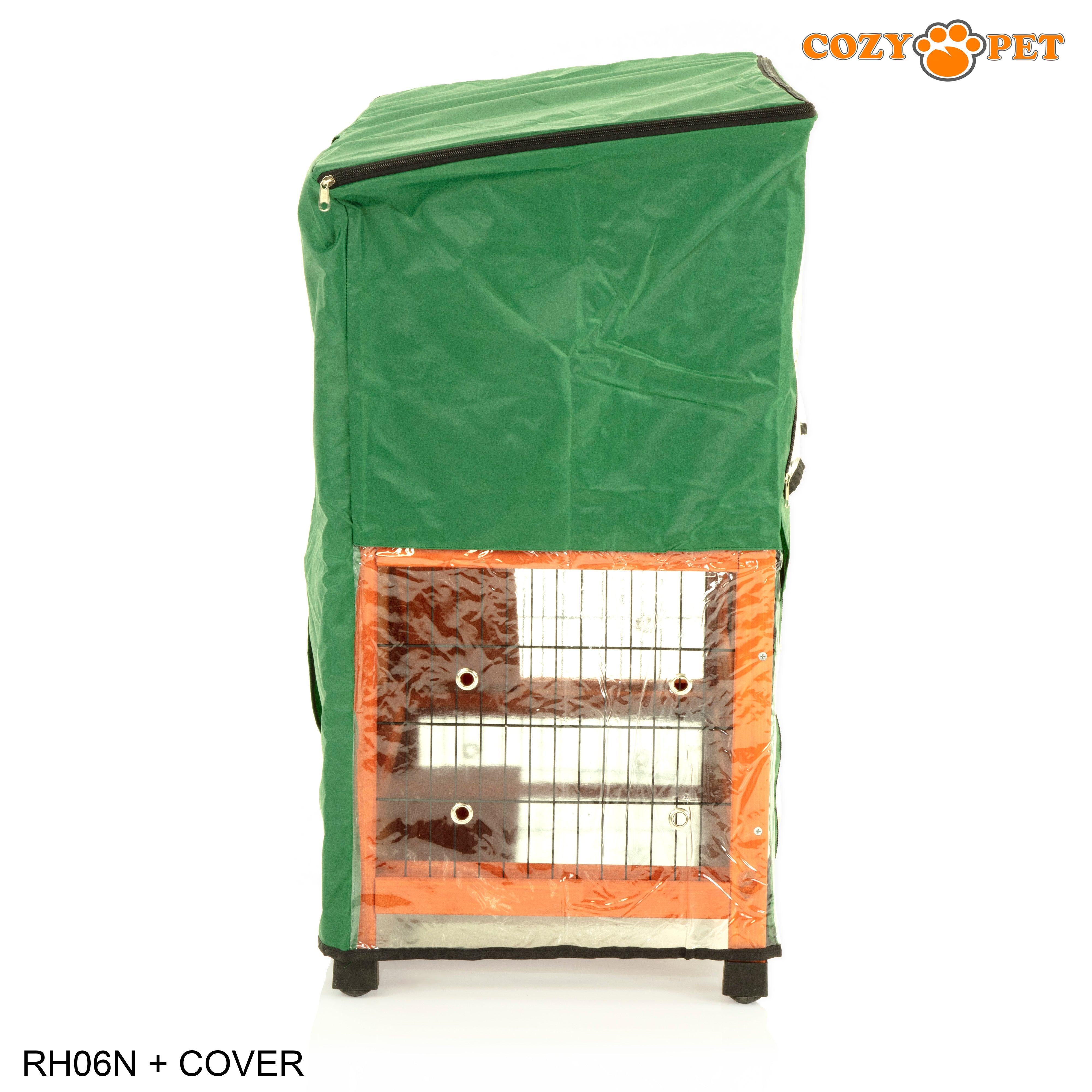 Rabbit Hutch 3ft in Natural with Cover - Natural - RH06N + RH06C