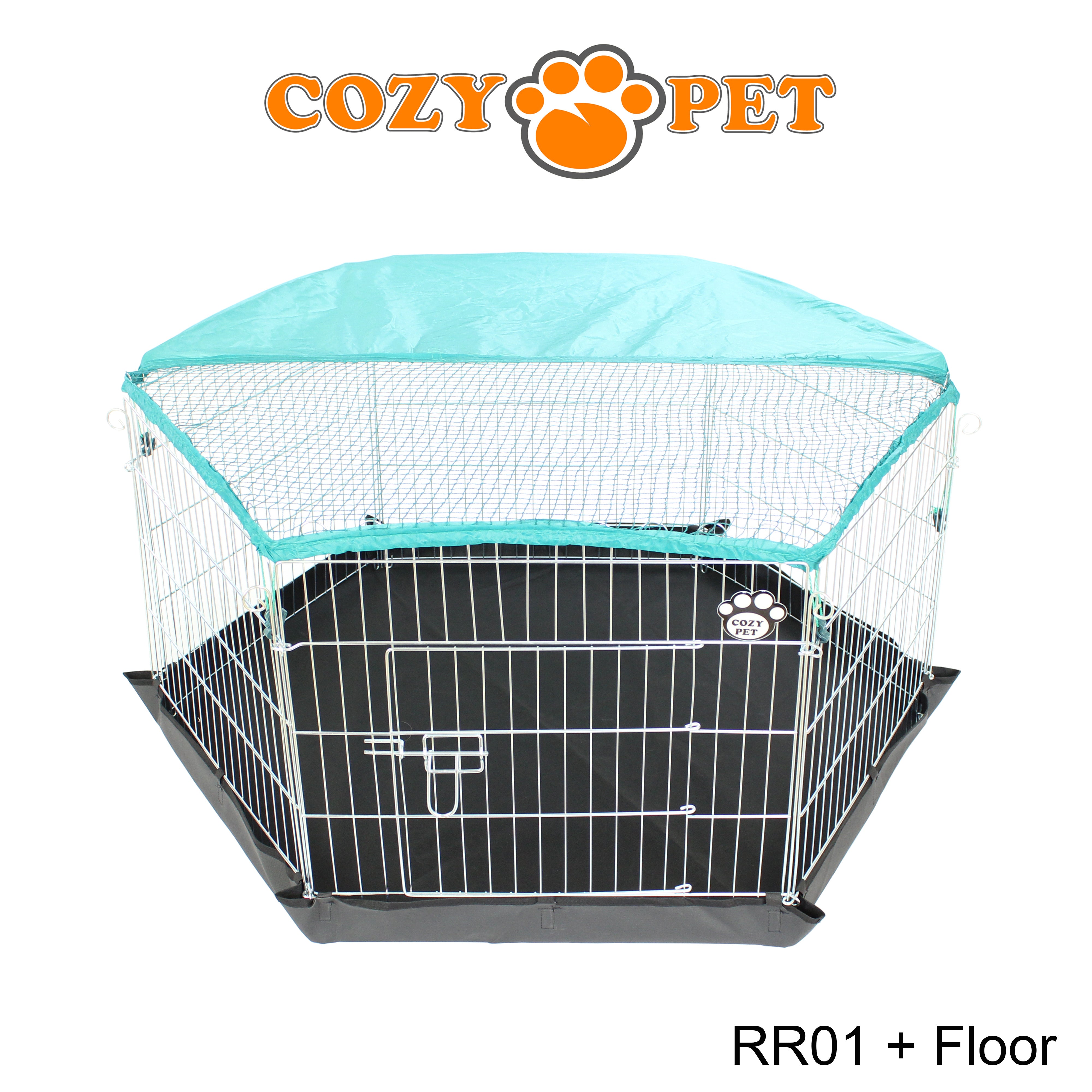 Rabbit Run 6 Panel with Sunshade and Floor Model RR01 + Floor