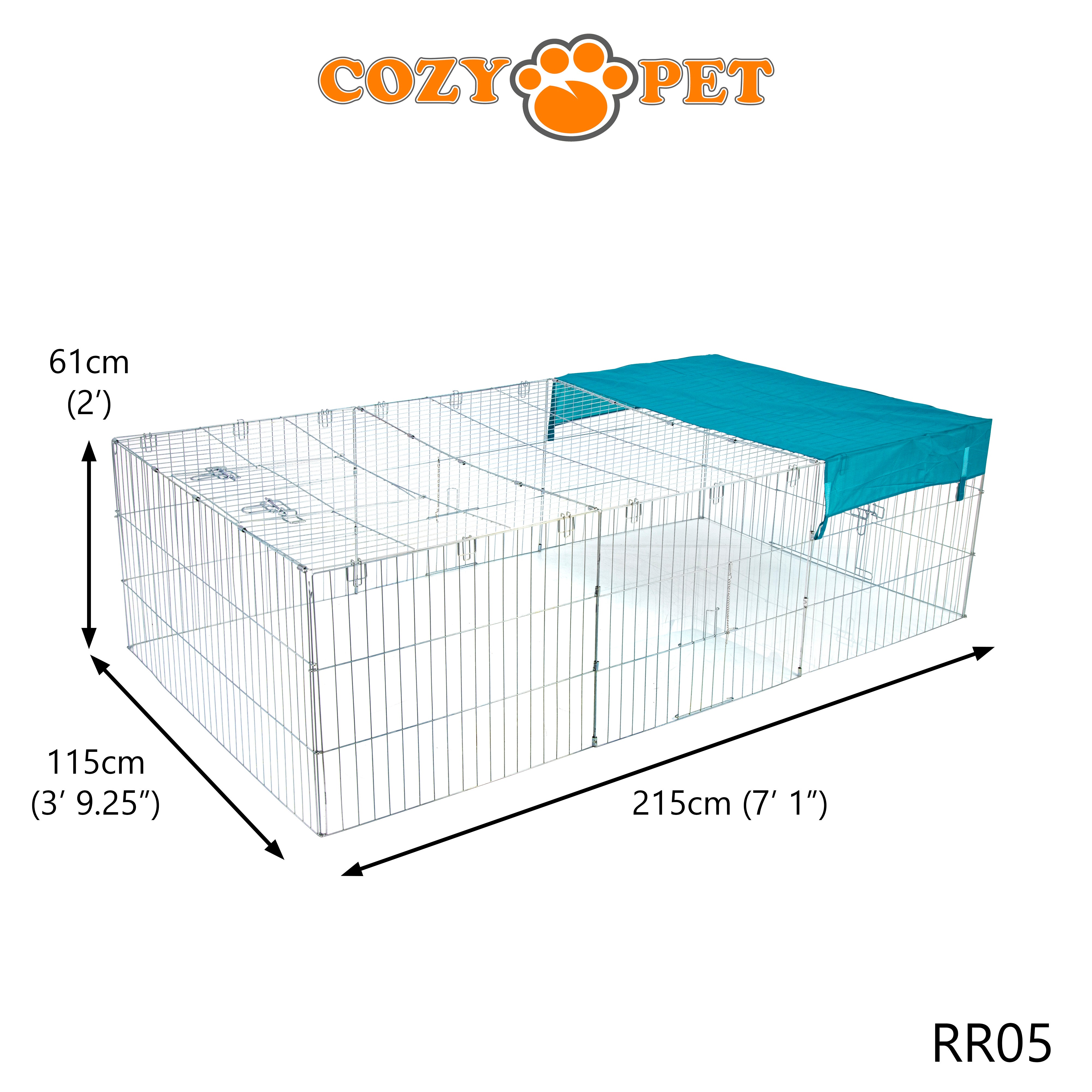 Rabbit Run 2.15m Long Rectangular with Sunshade - RR05