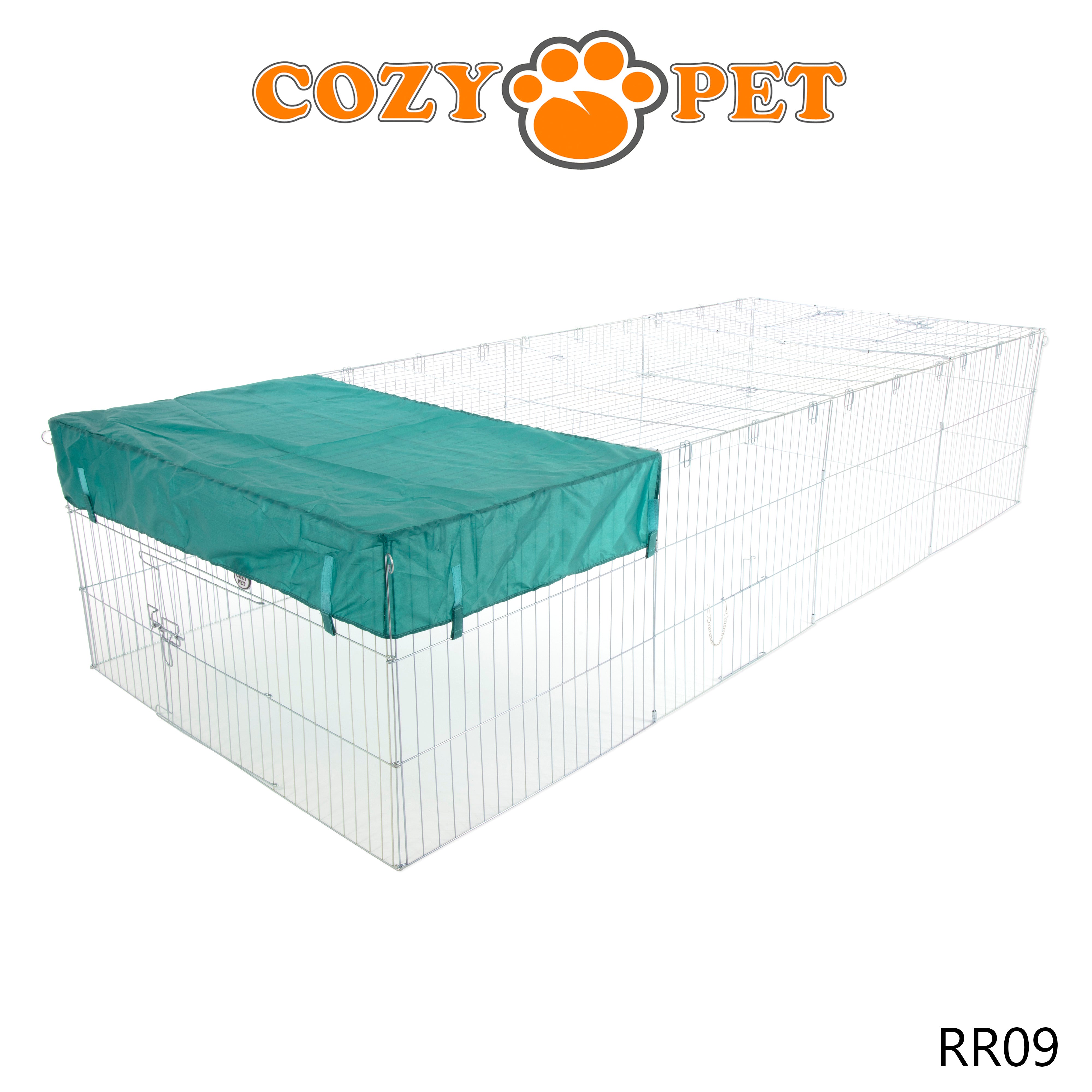 2.85m XXL Rectangular Rabbit Run with Sunshade Model RR09