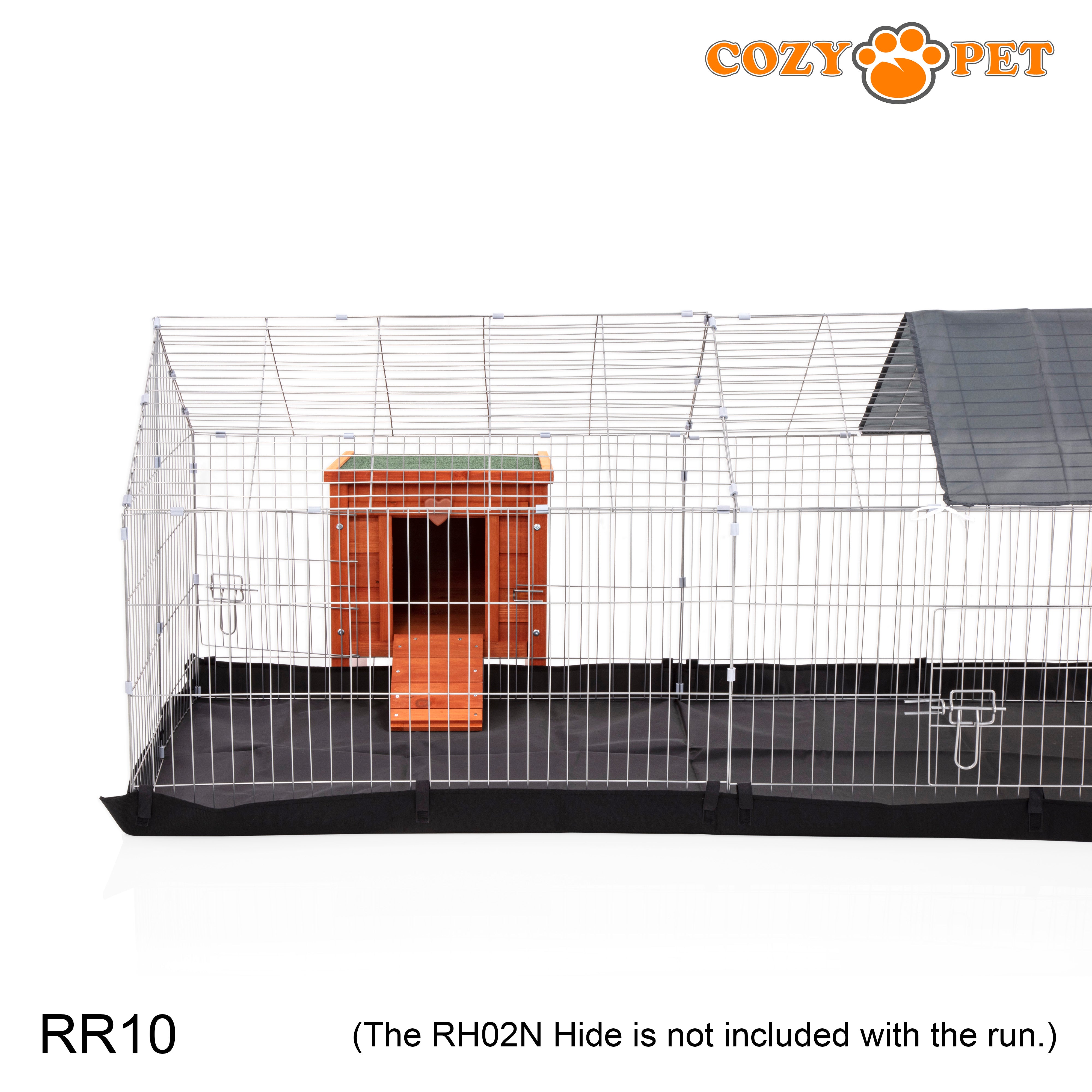 Rectangular Rabbit Run with Floor and Sunshade Model RR10 + Floor