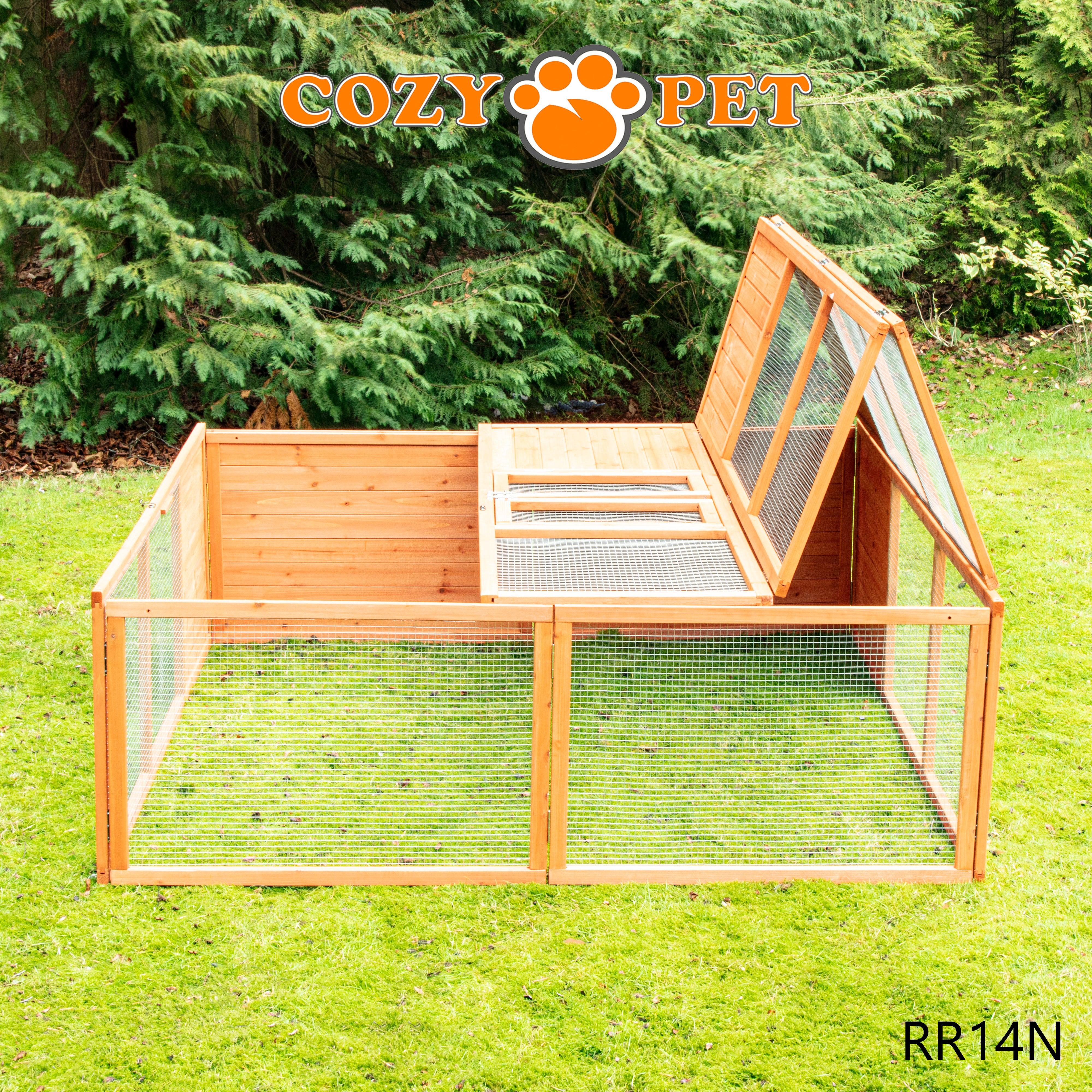 Rabbit Run Wooden Outdoor XL Chicken Run Poultry Model RR14