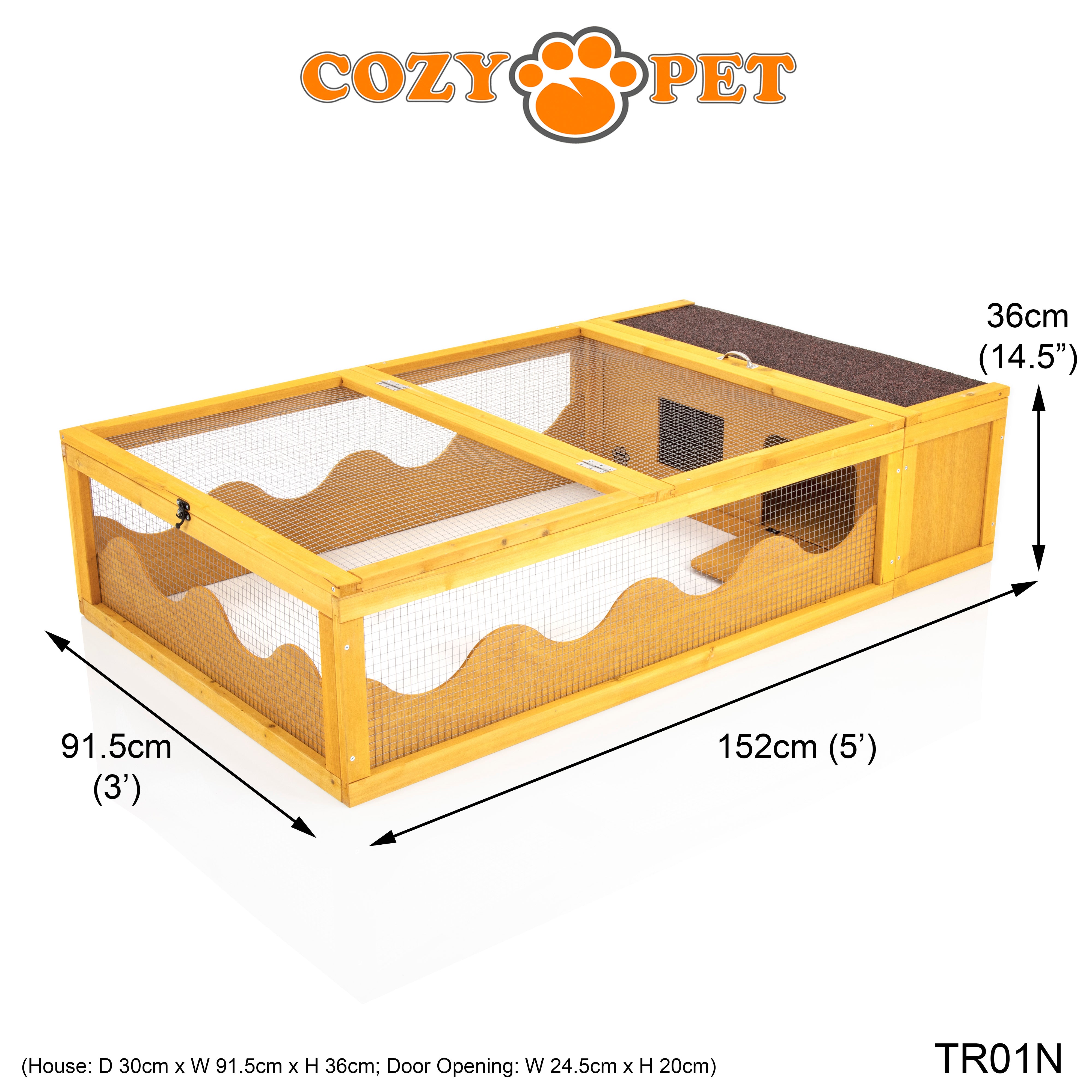 Tortoise Run Guinea Pig, Hedgehog, Rabbit Run - Natural - TR01N