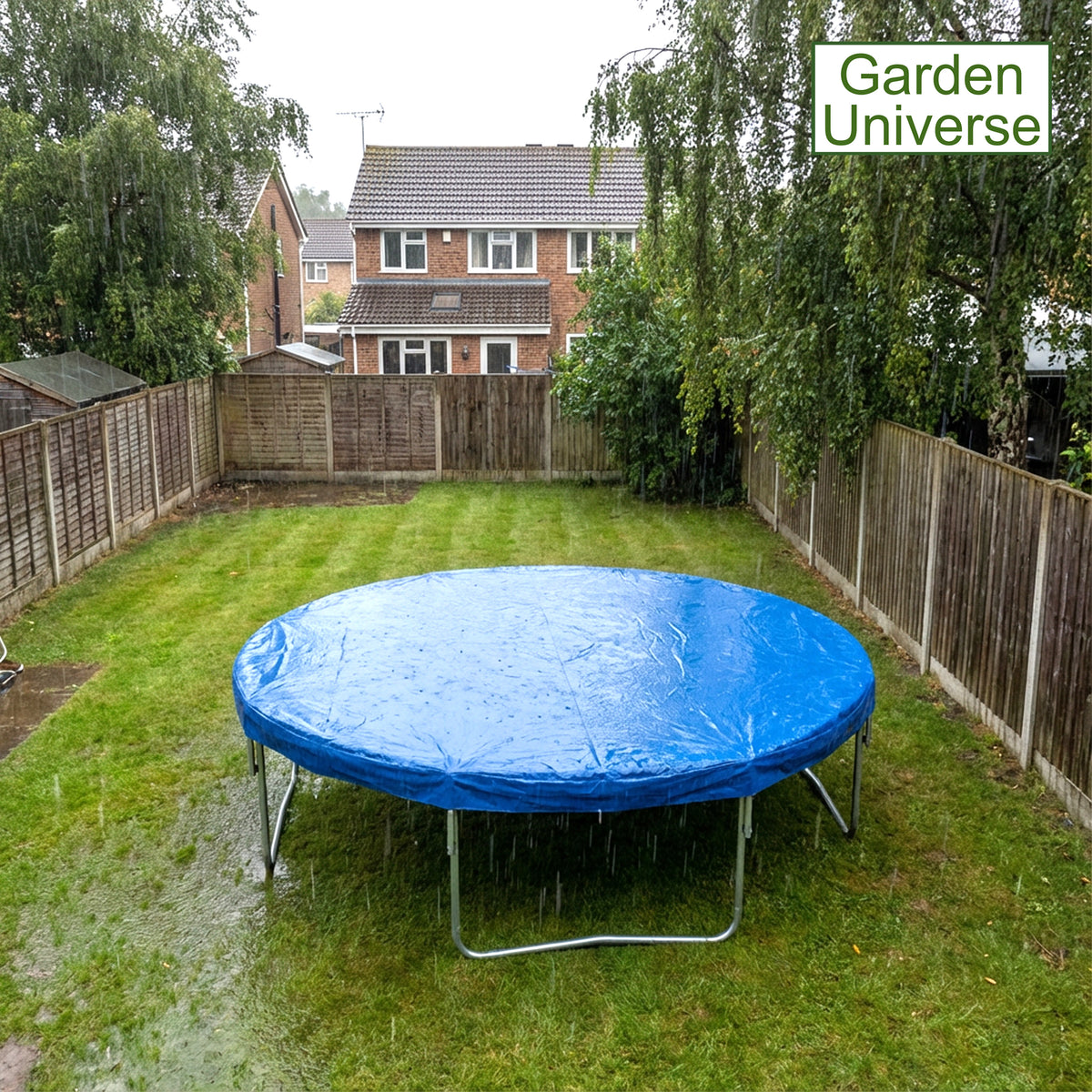 Garden Universe 8ft Trampoline Cover Waterproof Heavy Duty UV Resistant Weather Protection 244cm TC08