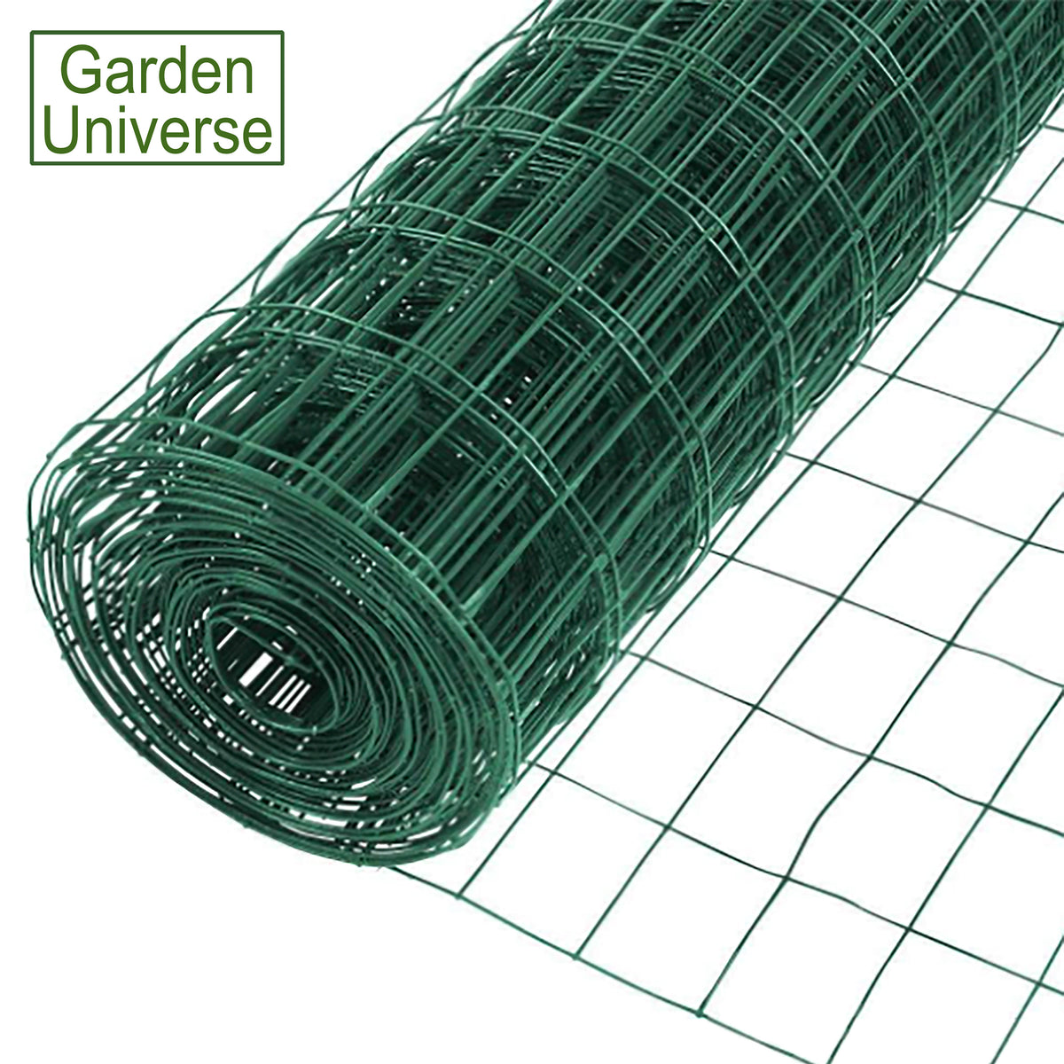 PVC Coated Wire Green H 90cm x L 25m Fence Mesh Fencing Hole Size 5 x 7.5cm W02-2