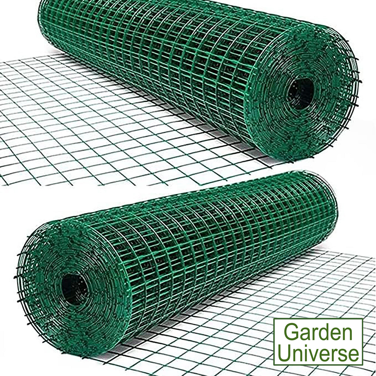 PVC Coated Wire Green W 100cm x L 25m Fence Mesh Fencing Hole Size 5 x 10cm W02-10