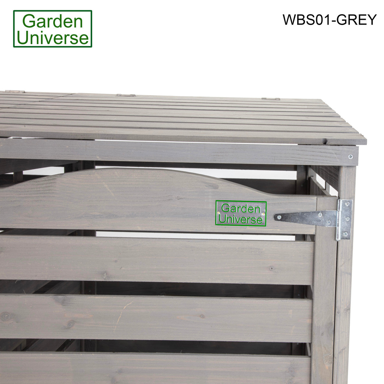 Wheelie Bin Storage Unit Double Outdoor Storage In Grey WBS01-GREY