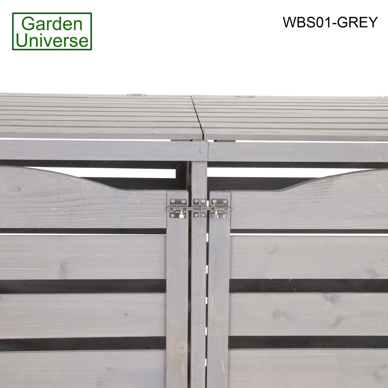 Wheelie Bin Storage Unit Double Outdoor Storage In Grey WBS01-GREY