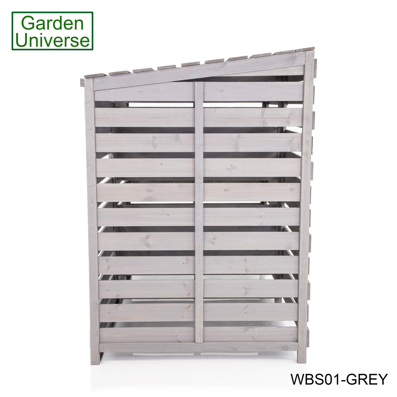 Wheelie Bin Storage Unit Double Outdoor Storage In Grey WBS01-GREY