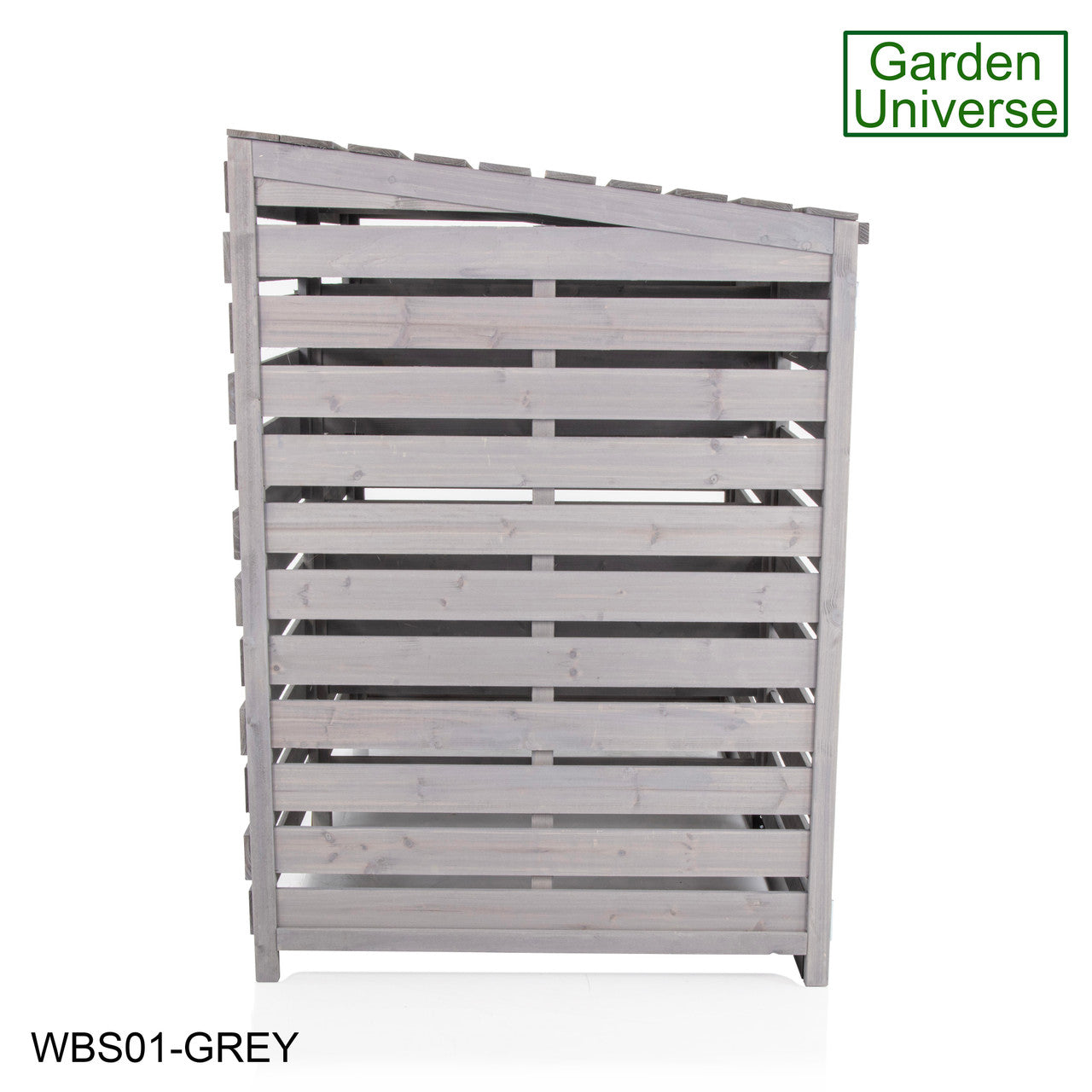 Wheelie Bin Storage Unit Double Outdoor Storage In Grey WBS01-GREY