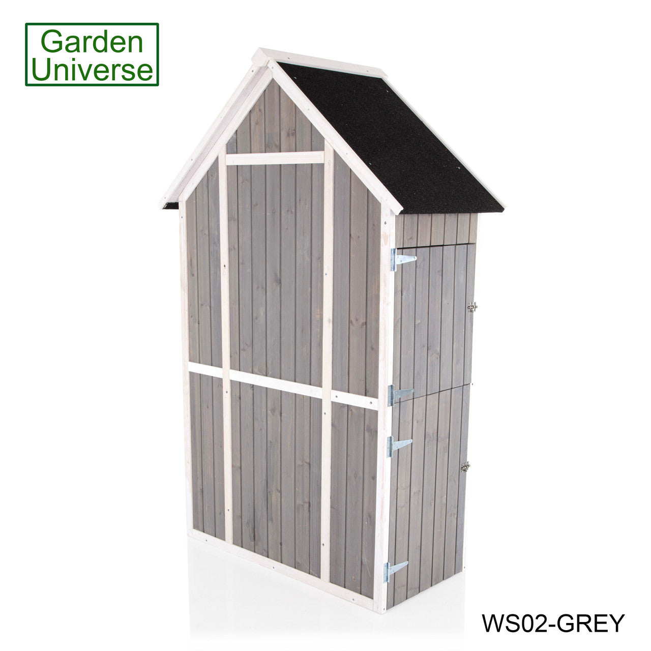 Tool Shed Storage Unit Outdoor Storage In Grey WS02-GREY