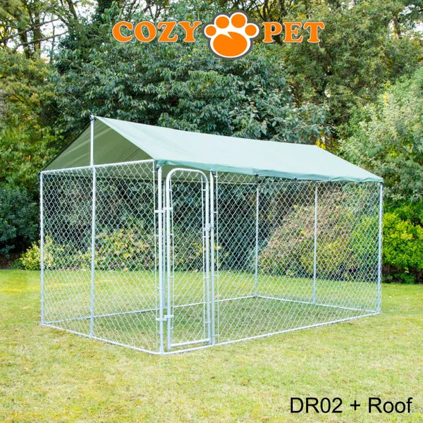 Dog Run with Roof 13ft x 7ft Model DR02 + Roof