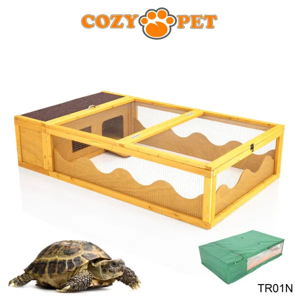 Tortoise Run with Cover Guinea Pig, Hedgehog, Rabbit Run - Natural - TR01N + TR01C